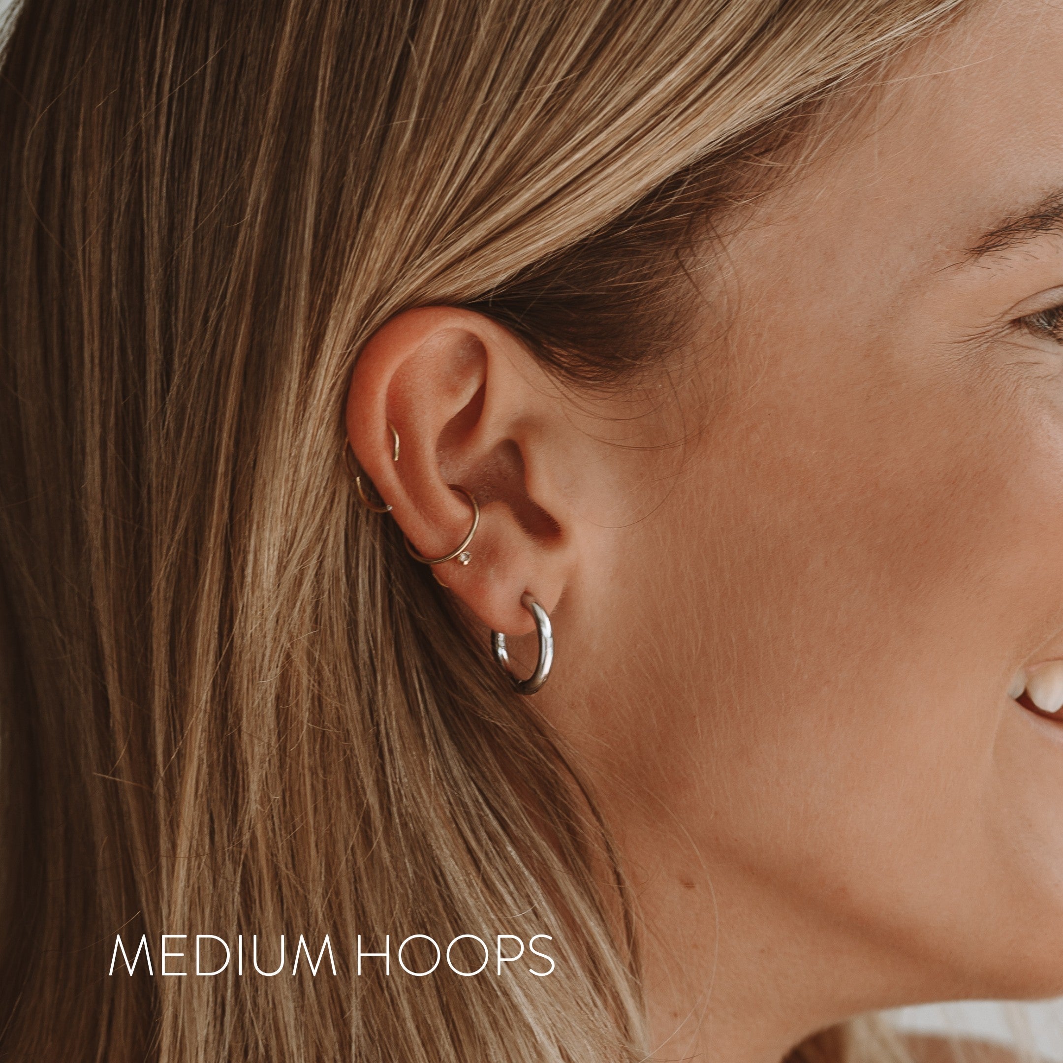 Athena Classic Hoop Earrings