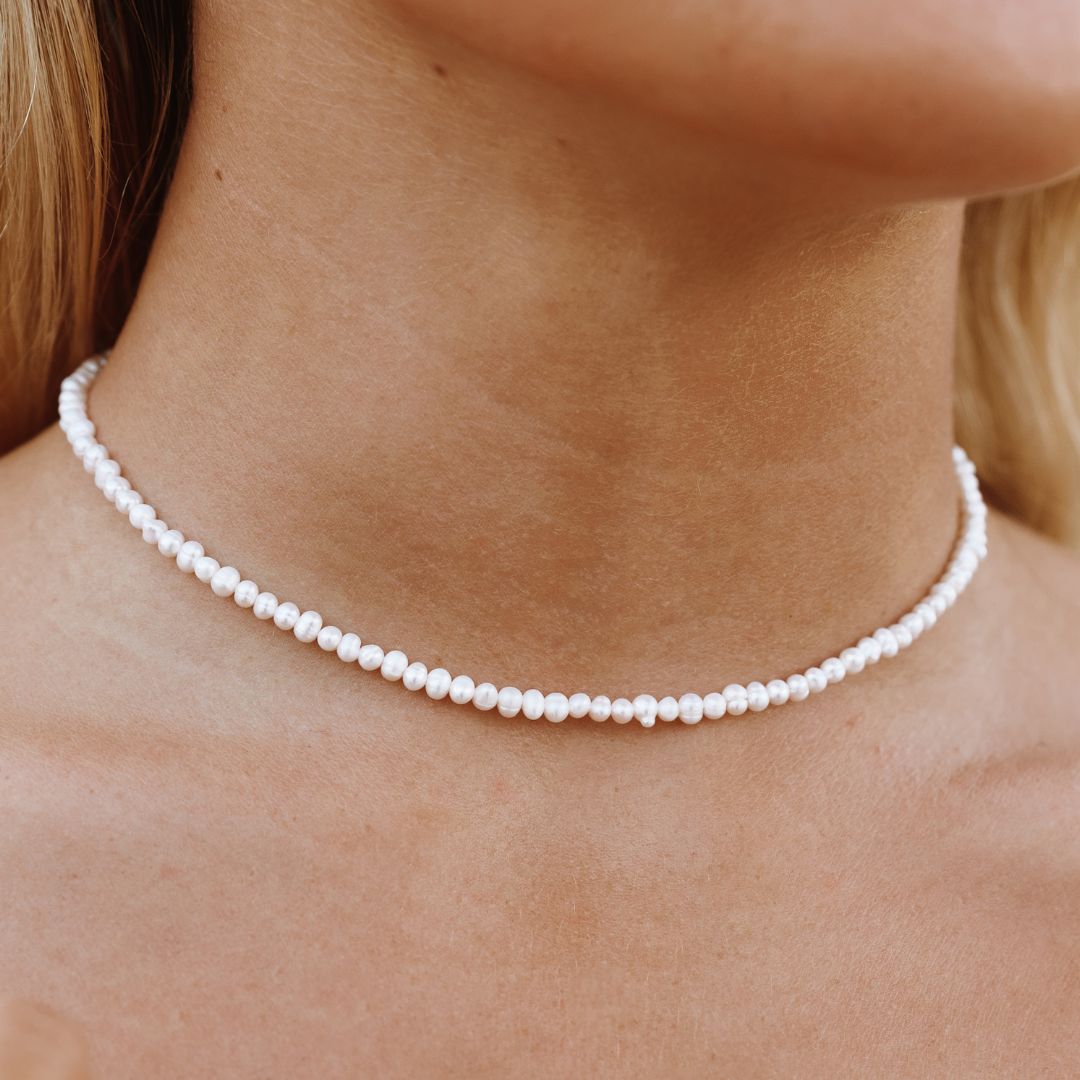 Athena Mini Freshwater Pearl Choker