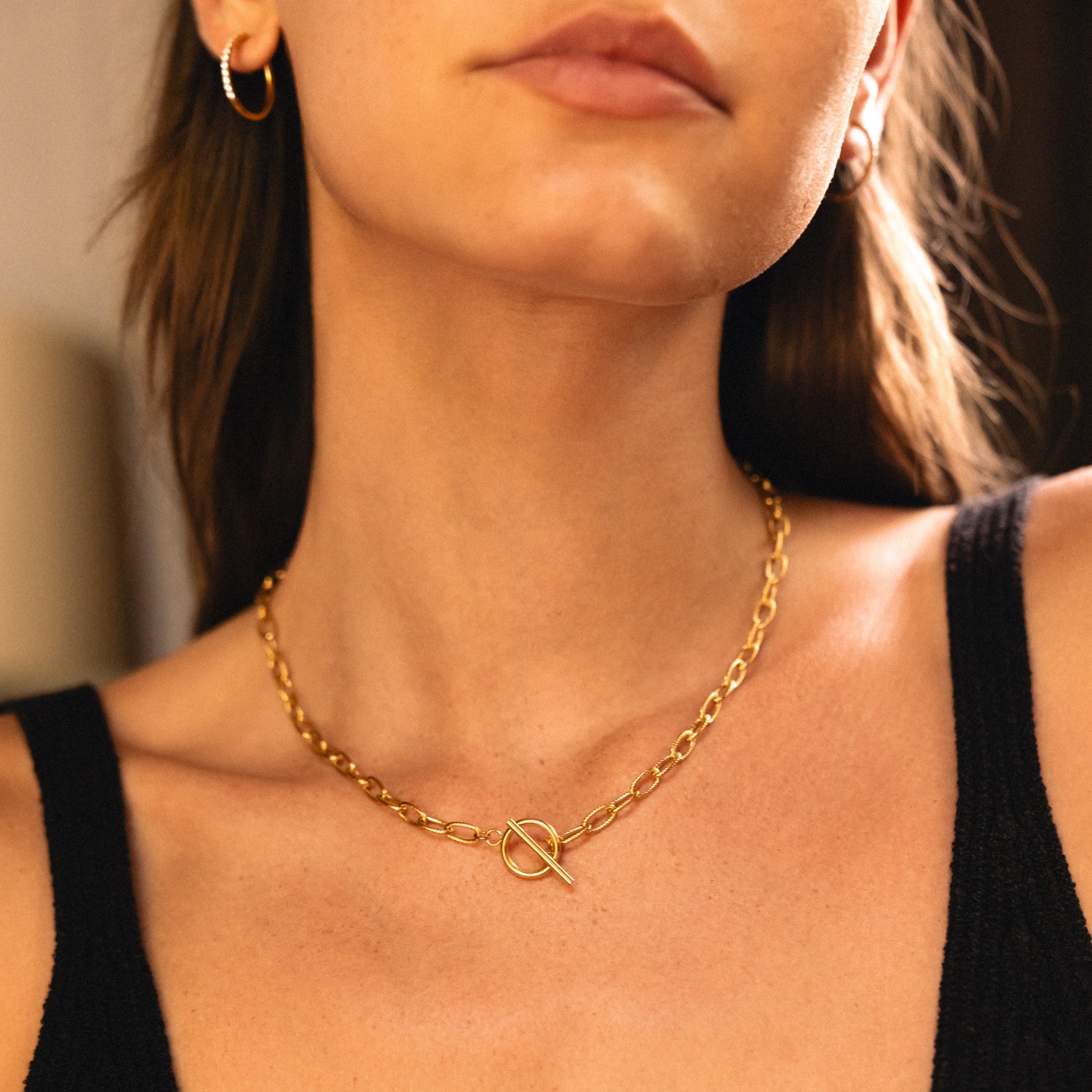 Athena Paperclip Toggle Choker