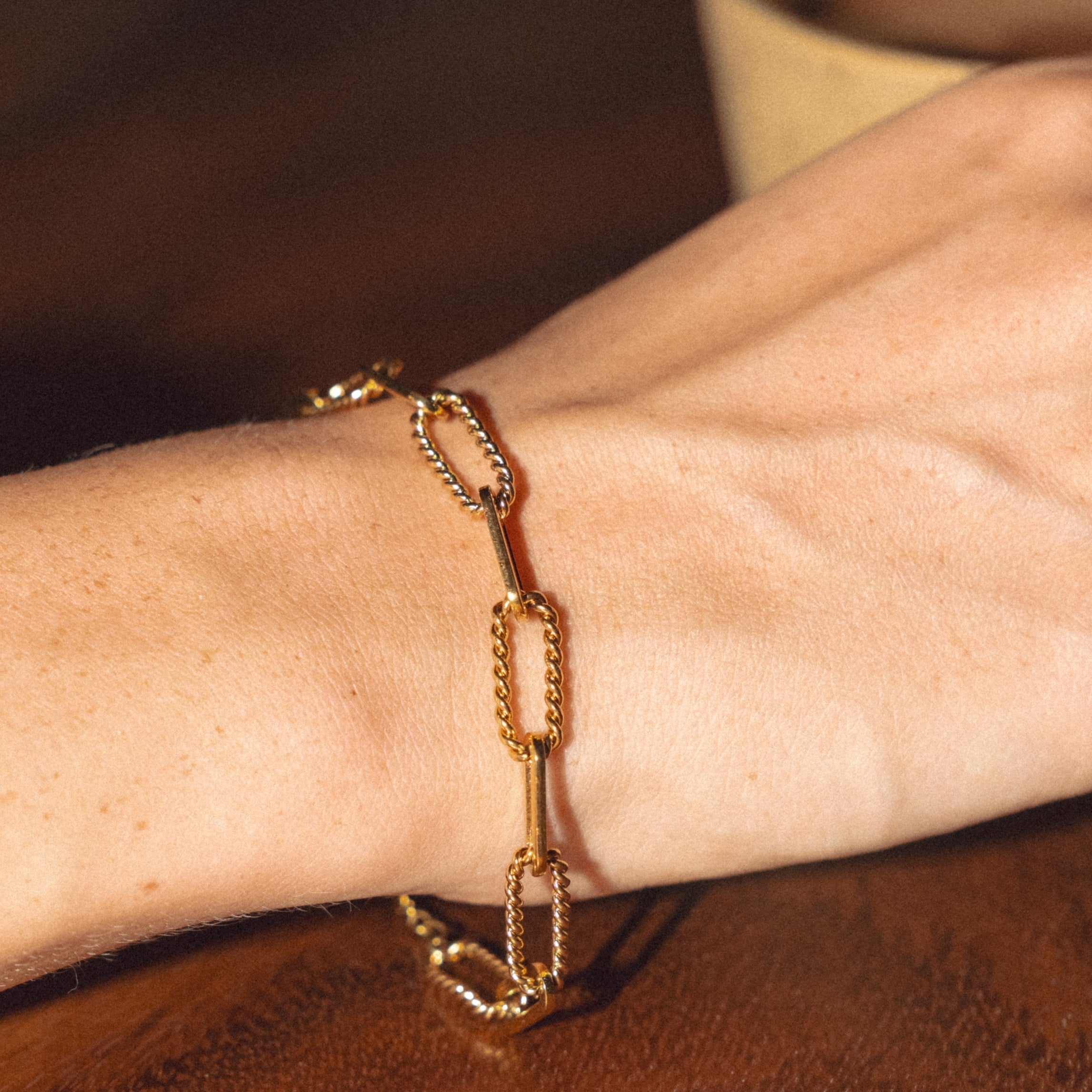 Athena Bold Paperclip Bracelet