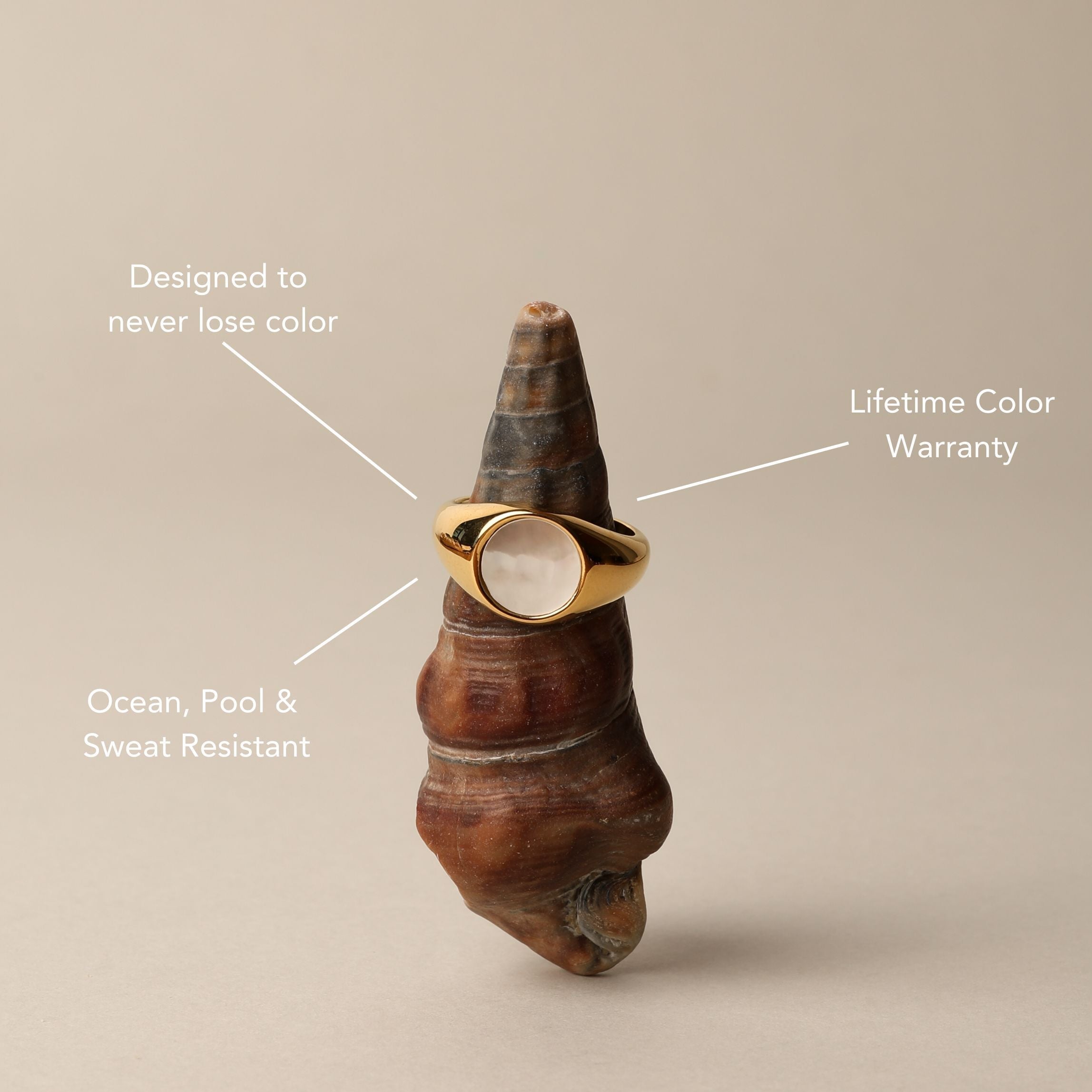 Athena Mother Of Pearl Ring