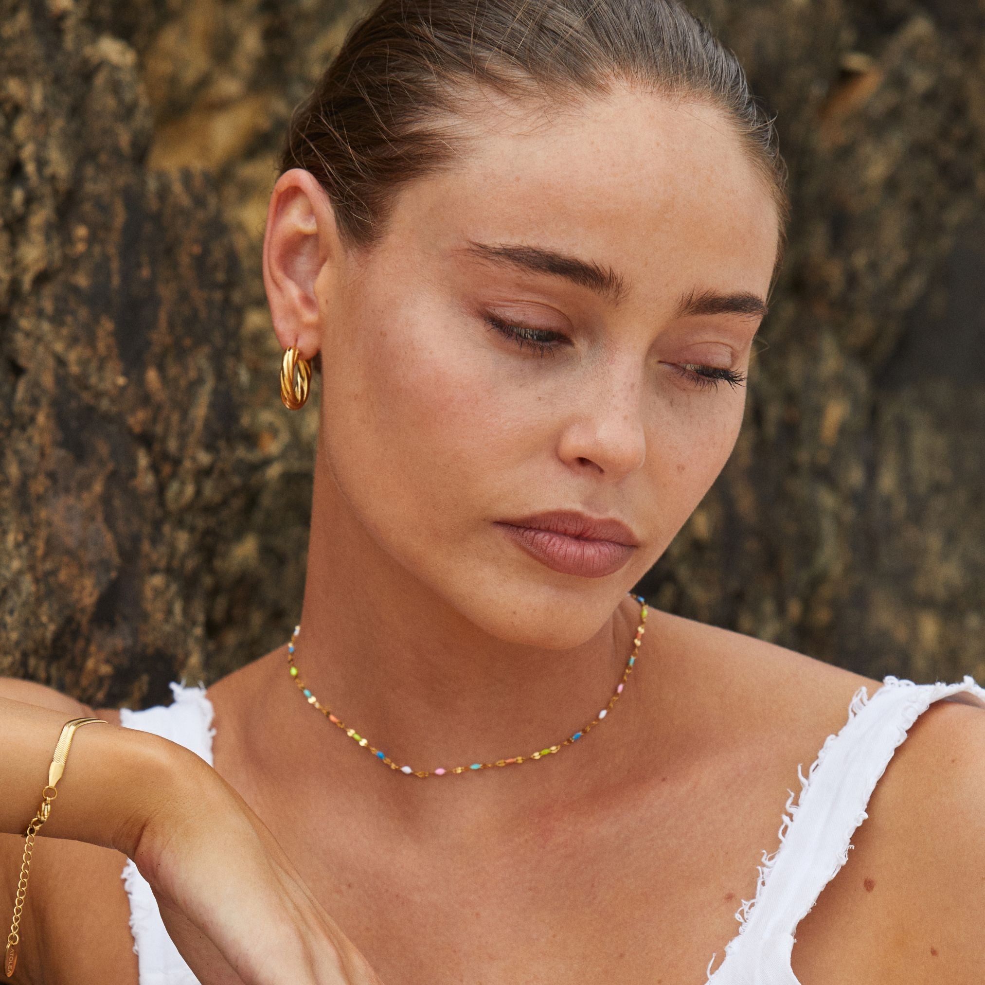 Athena Rainbow Dainty Choker