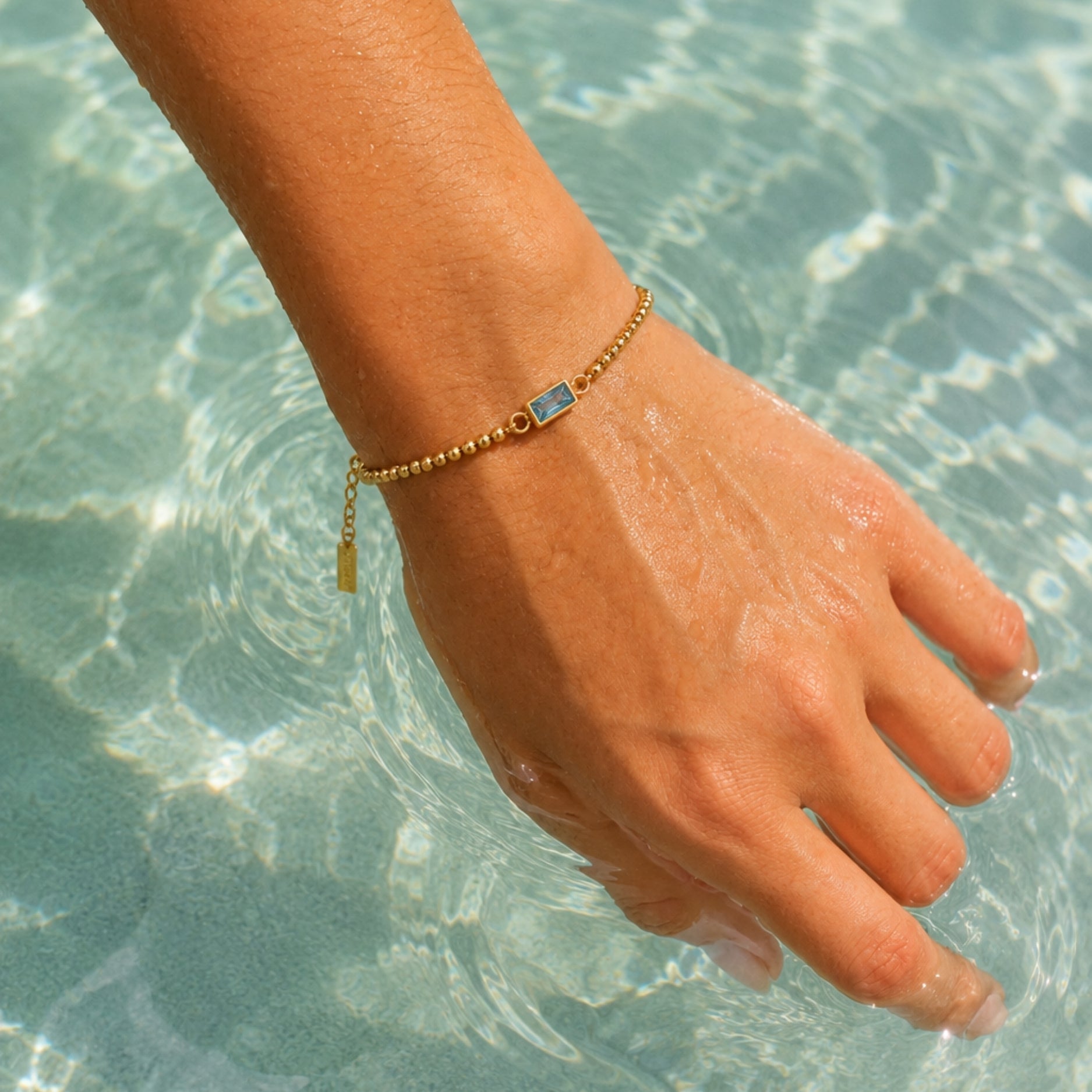 Athena Beaded Birthstone Bracelet
