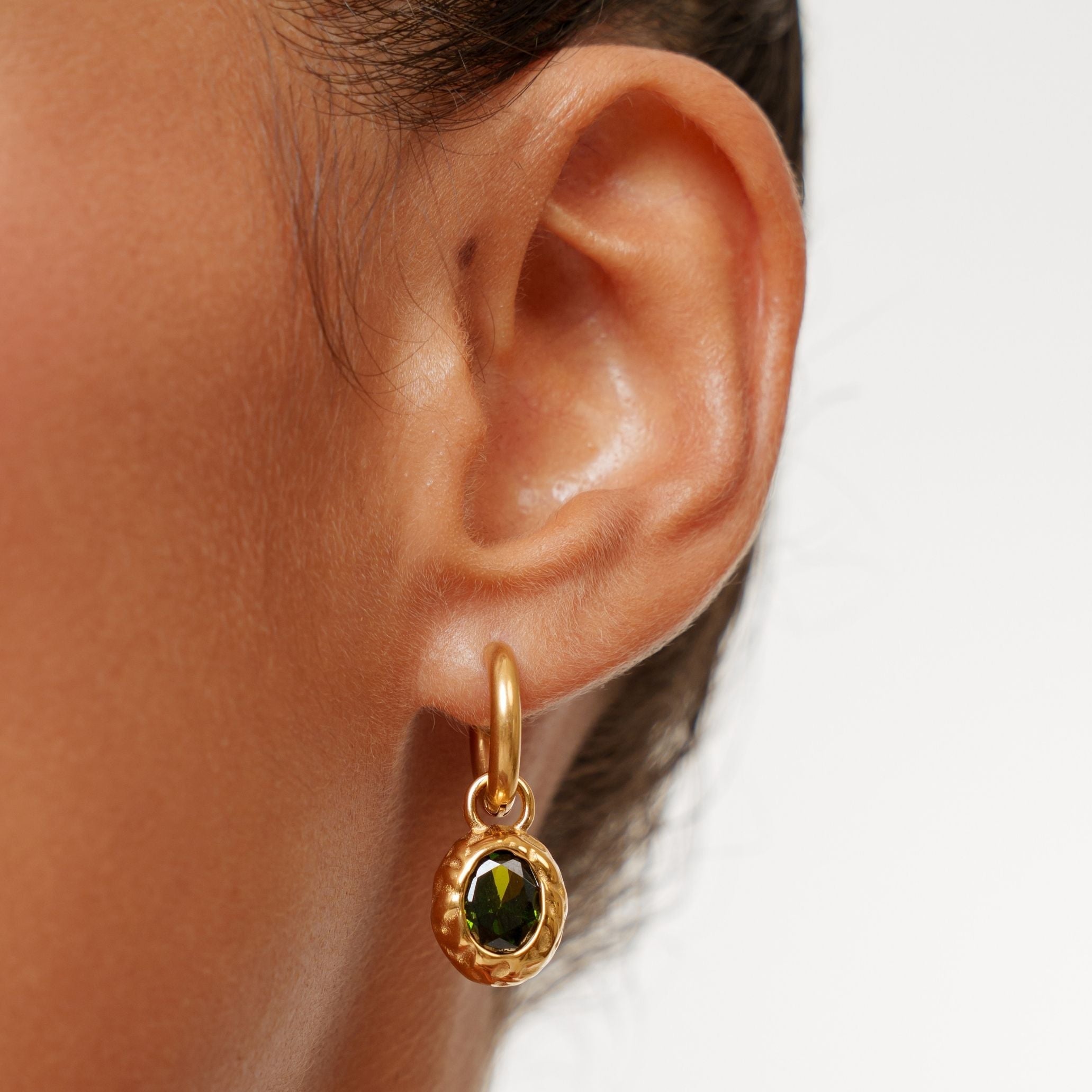 Athena Olive Earrings