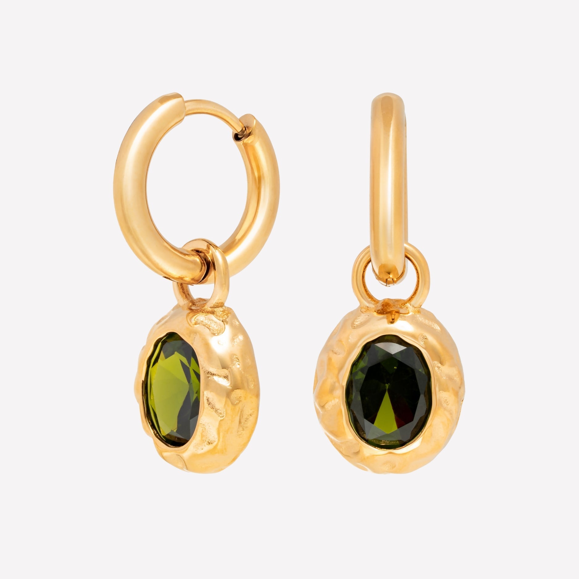 Athena Olive Earrings