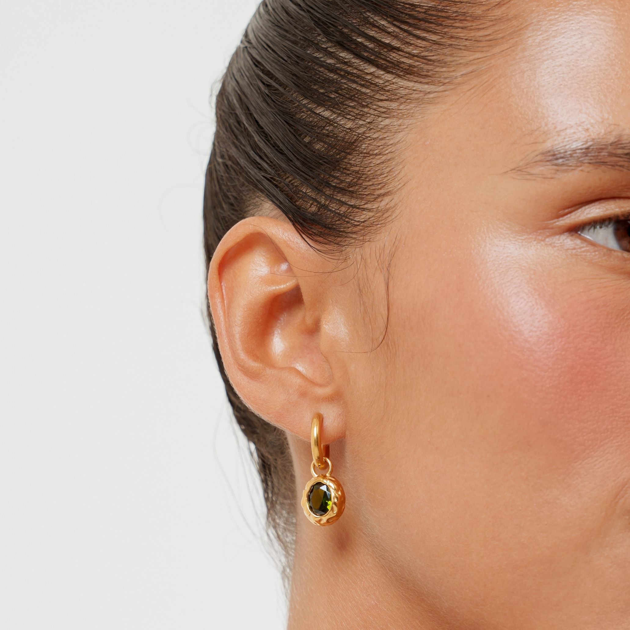 Athena Olive Earrings