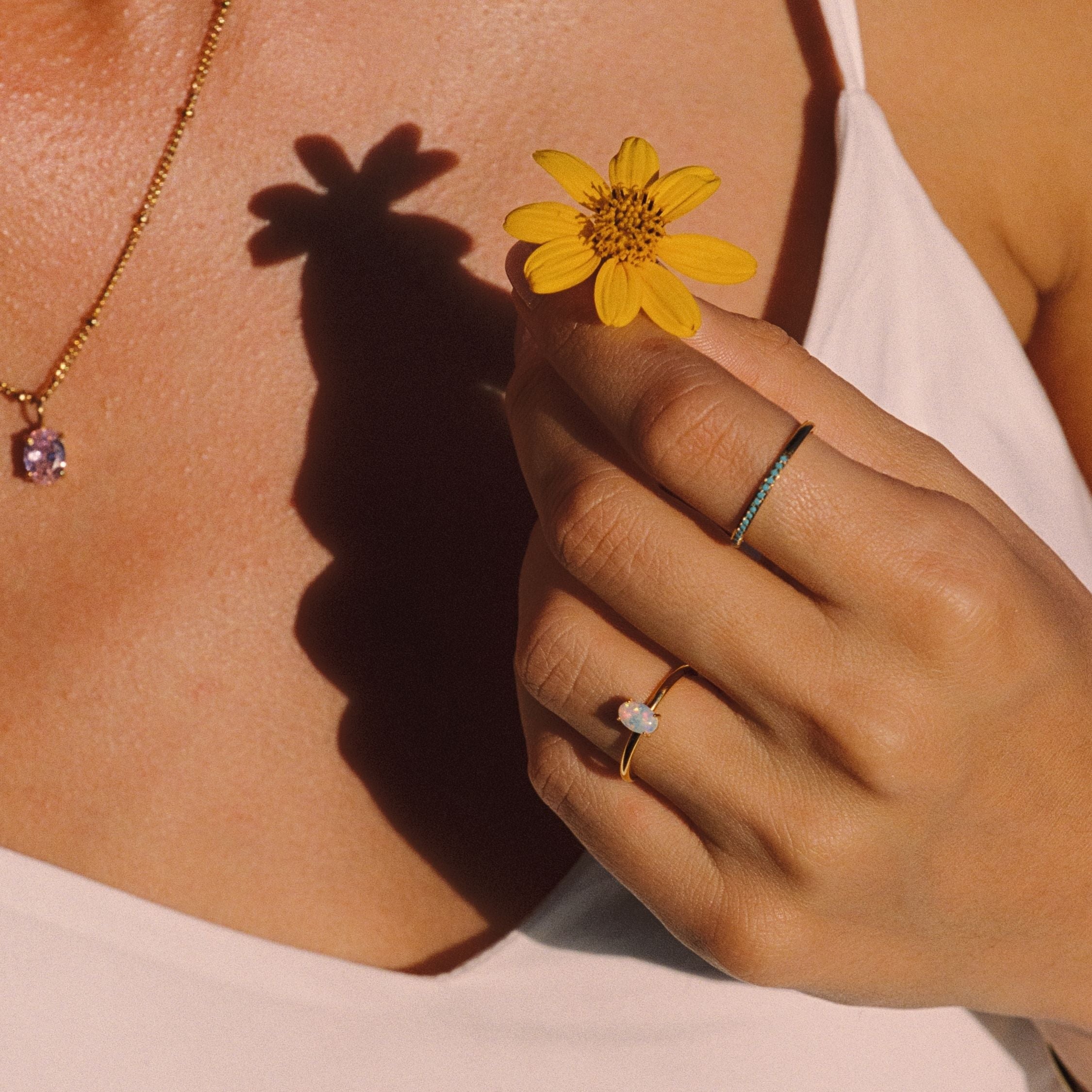 Athena Oval Opal Ring