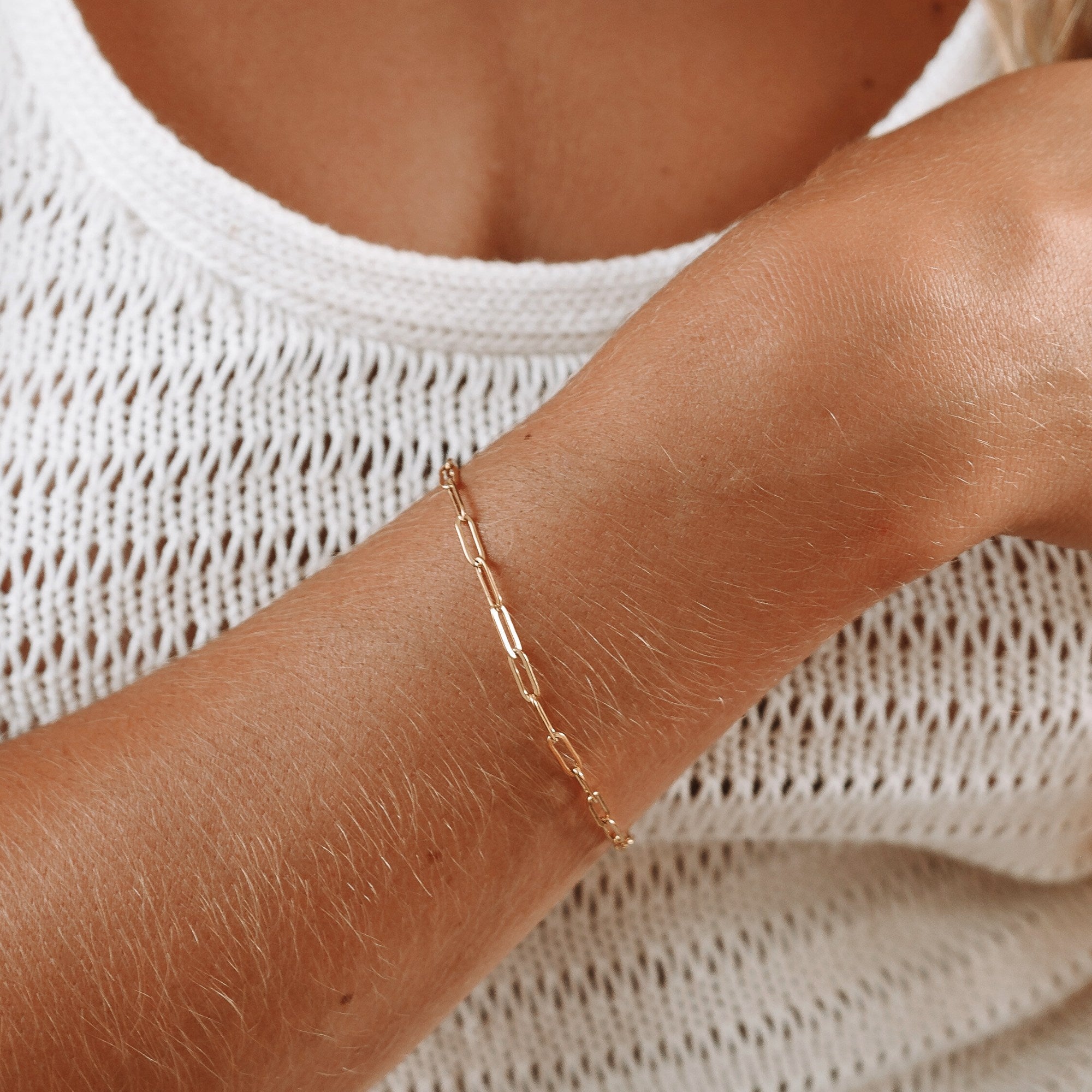 Athena "Cozumel" Paperclip Bracelet