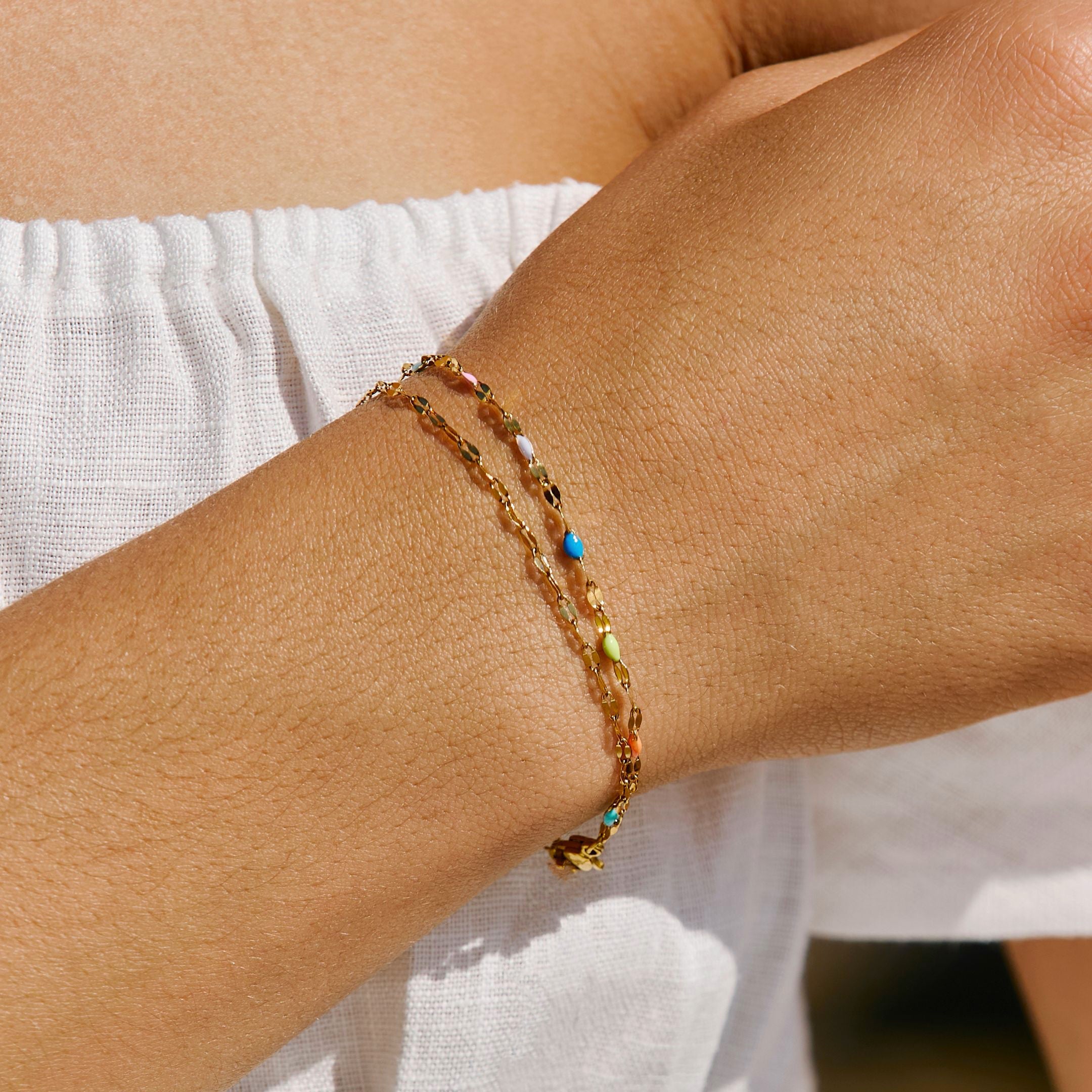Athena Rainbow Dainty Bracelet