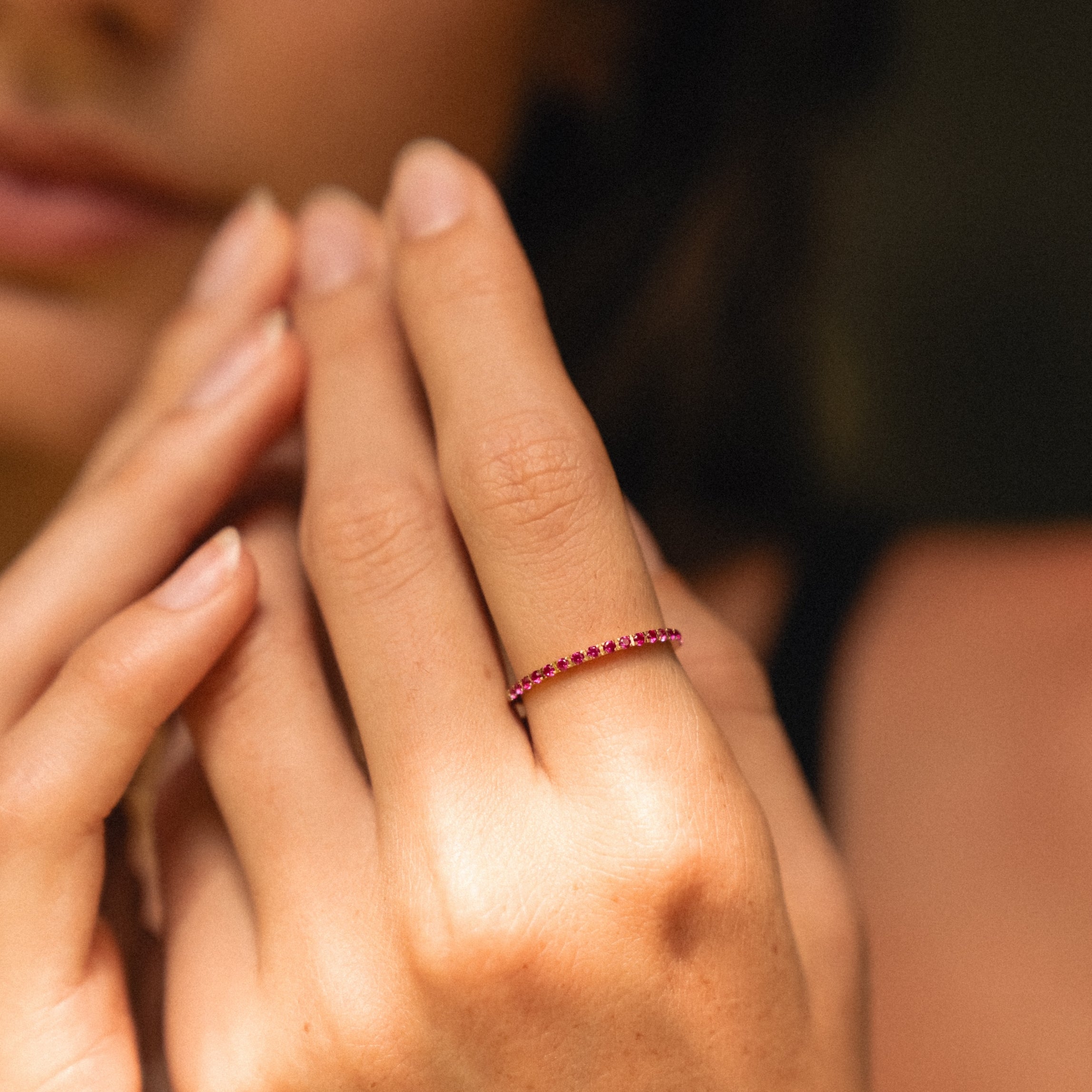 Athena “Bordeaux” Thin Ring