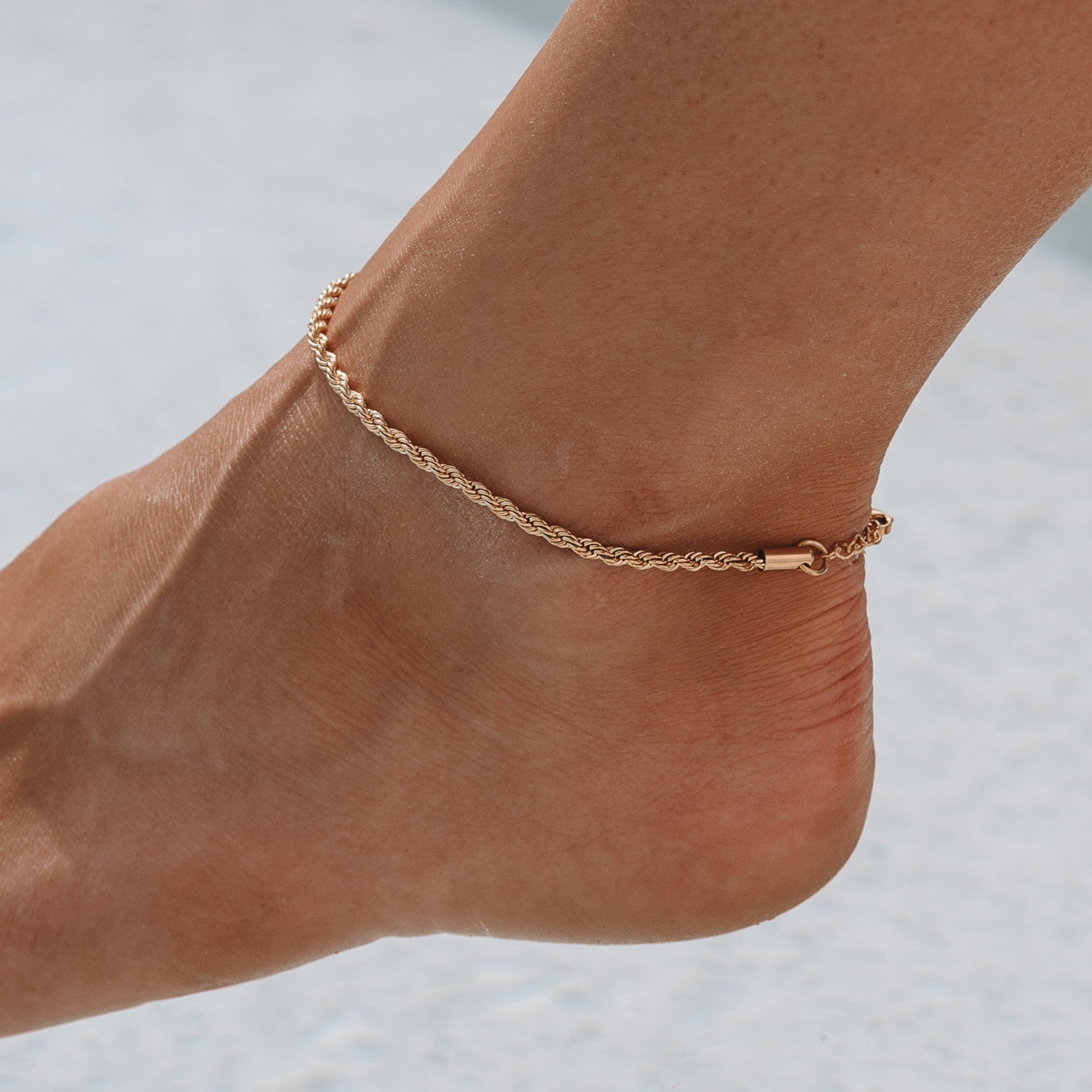 Athena "Calvi" Rope Chain Anklet