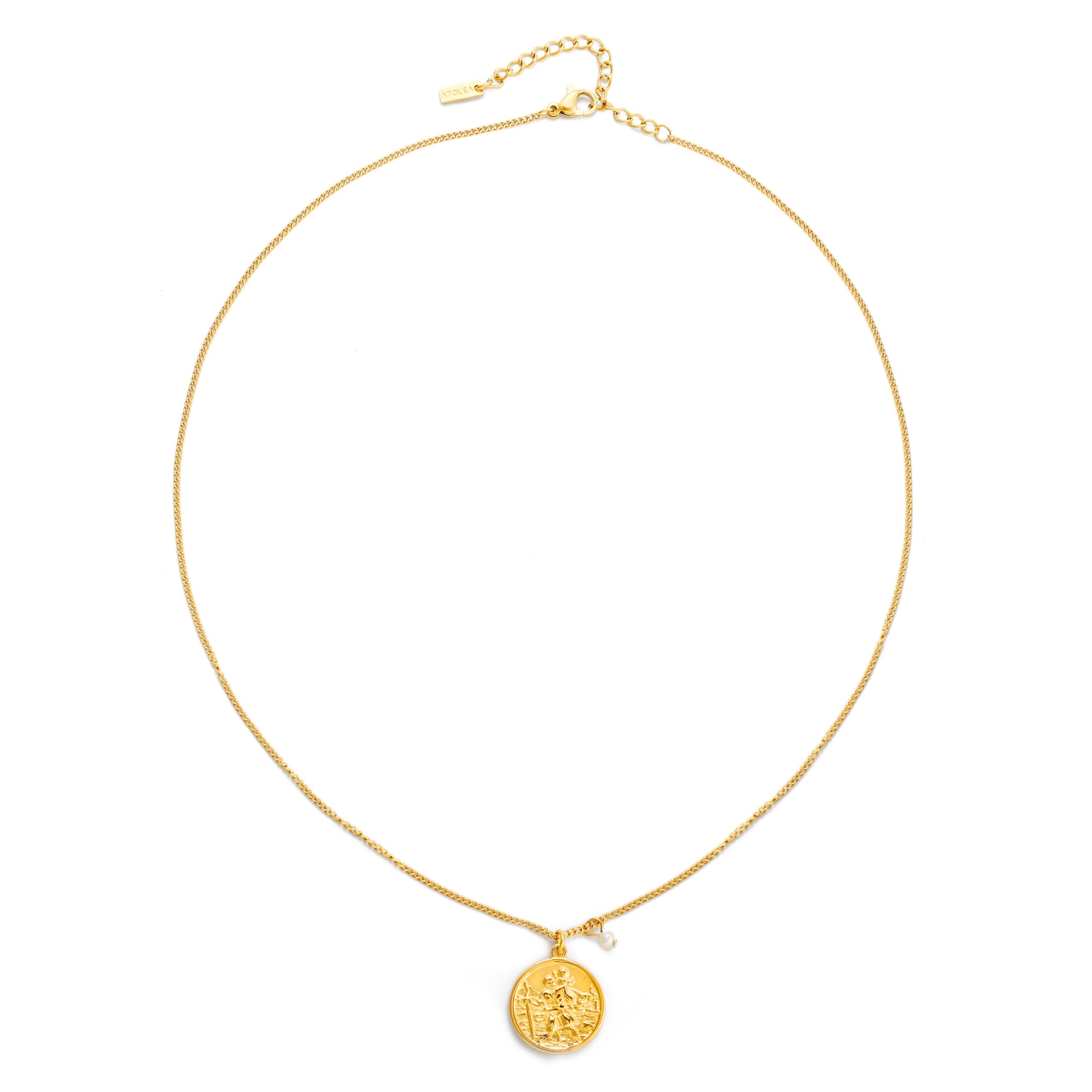 Athena St.Christopher Necklace