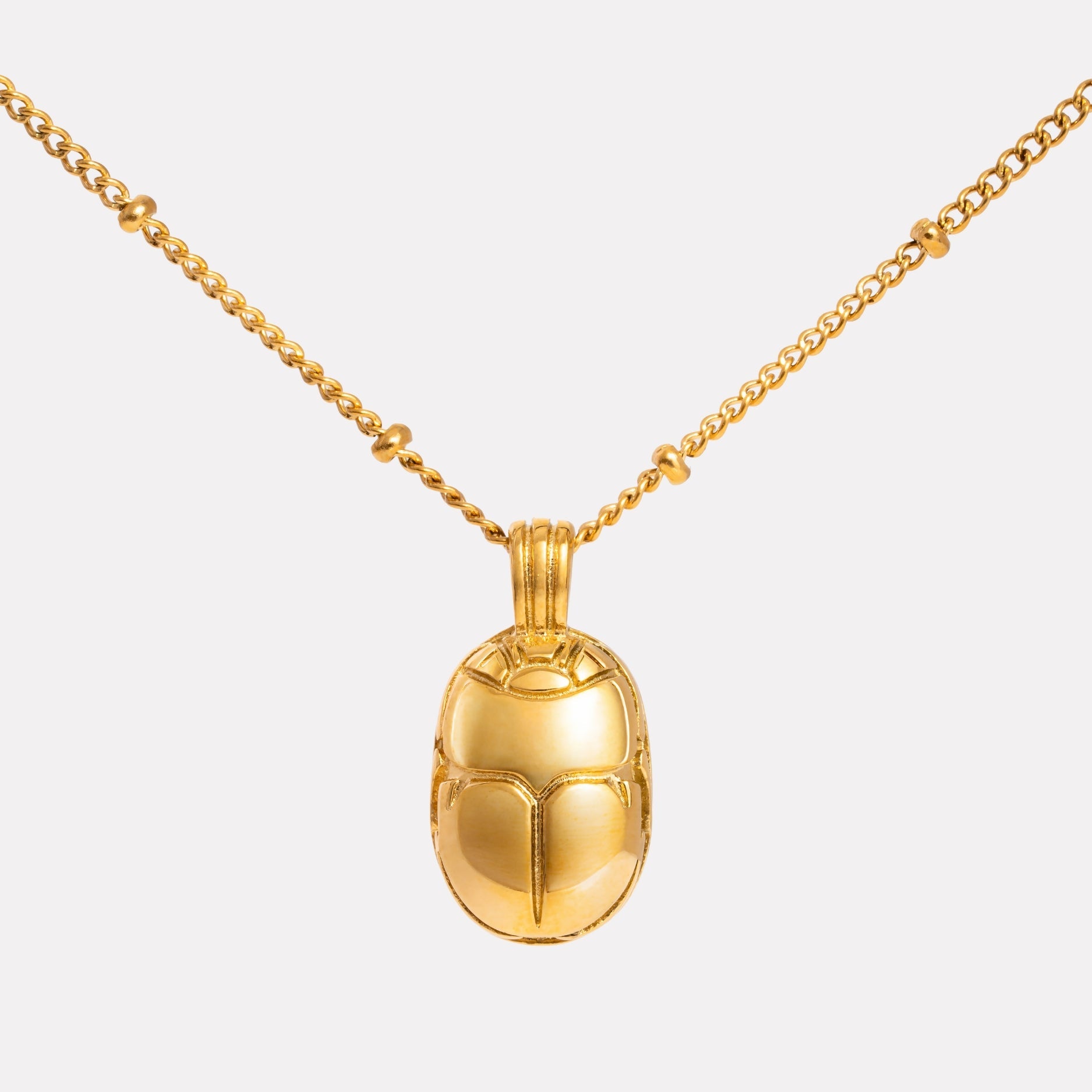 Athena Scarab Necklace