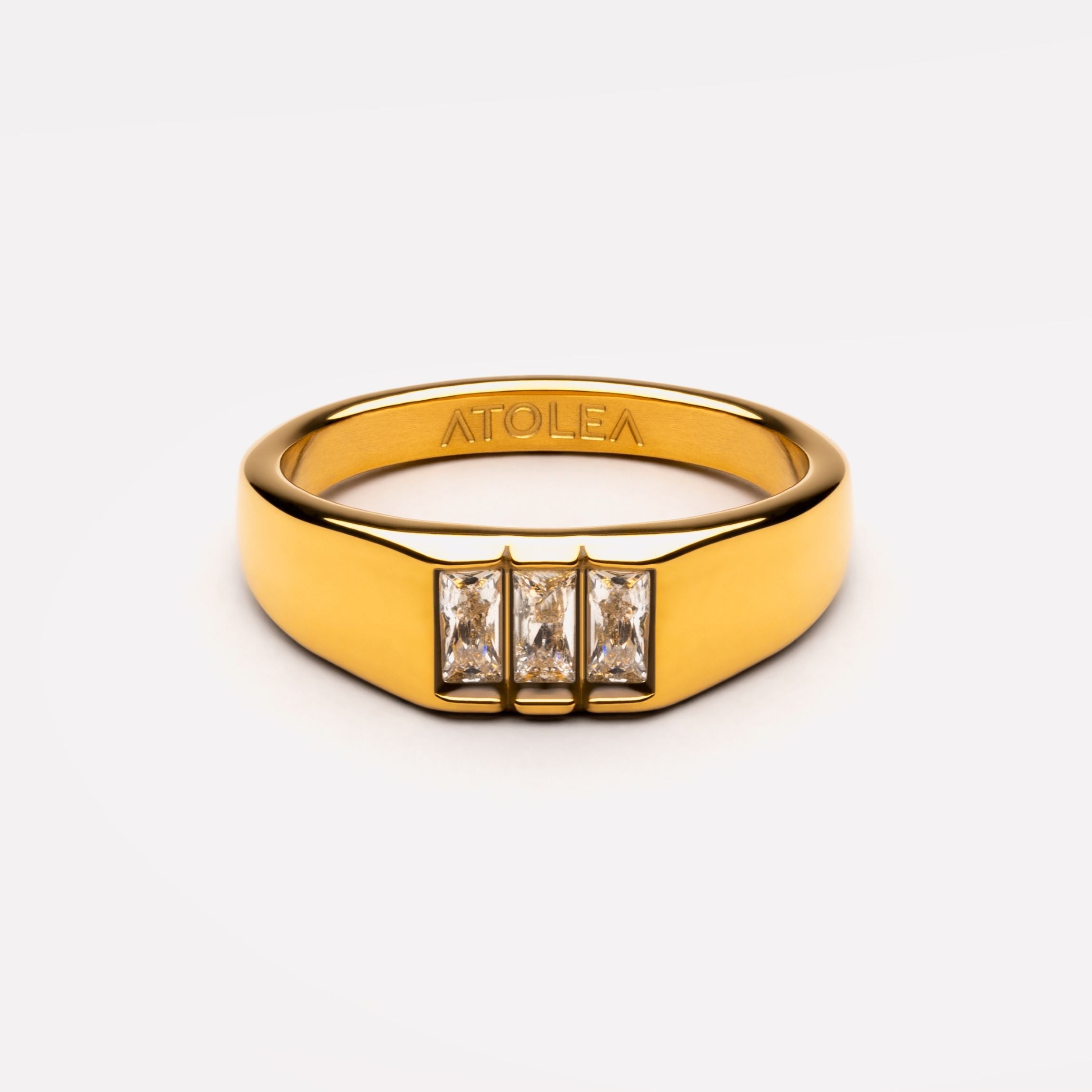Athena Baguette Signet Ring