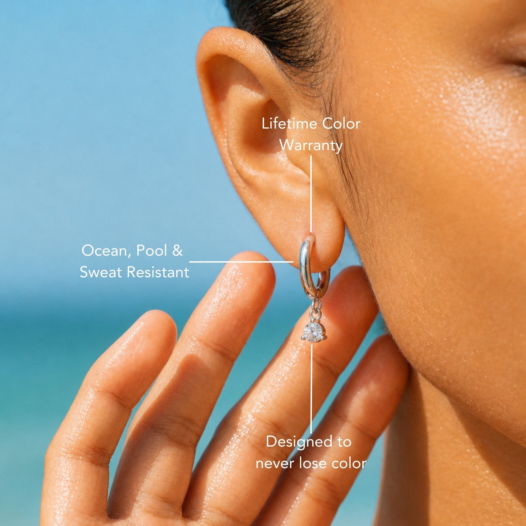Athena Sparkle Drop Earrings