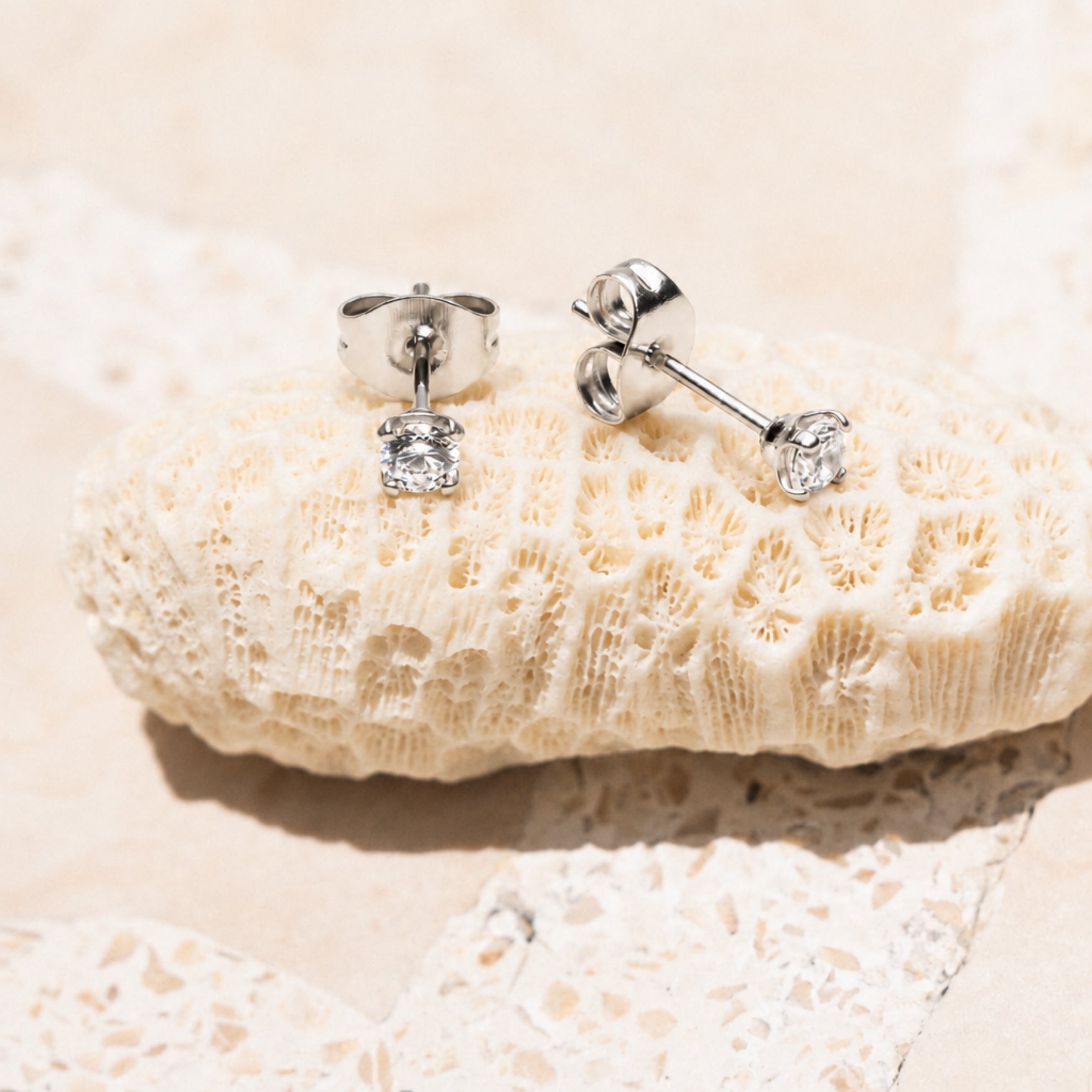 Athena Zircon Stud Earrings