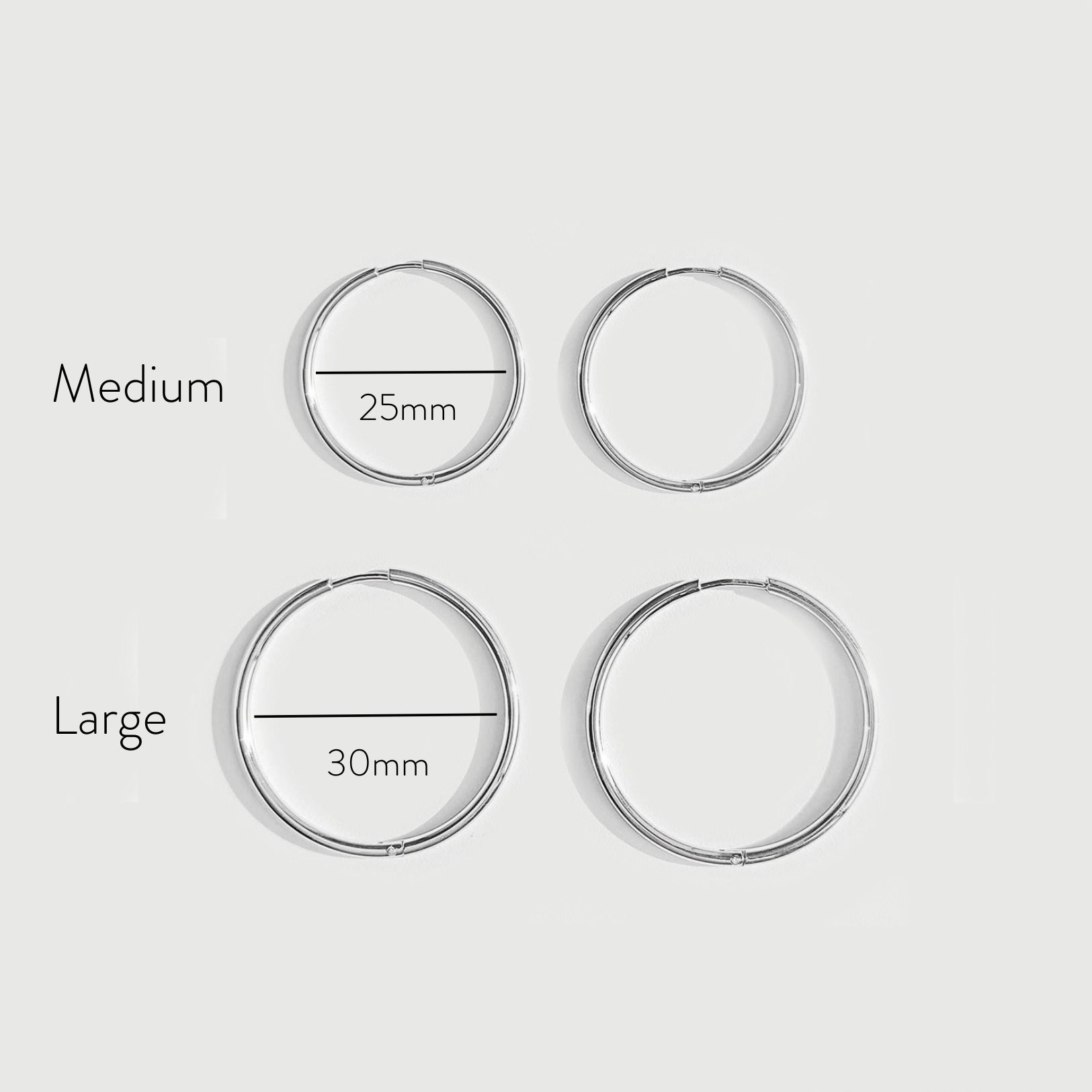Athena Thin Hoop Earrings