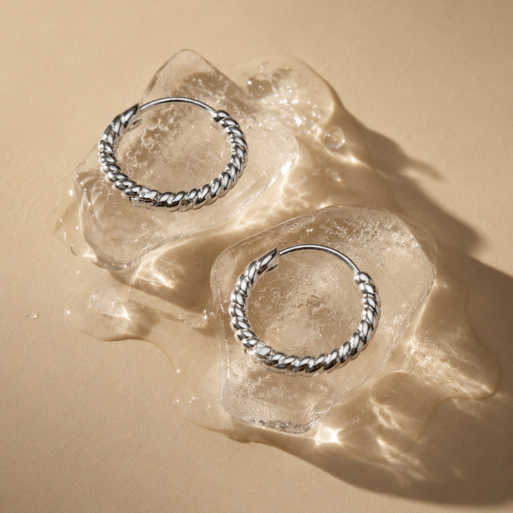 Athena Twisted Hoops Earrings