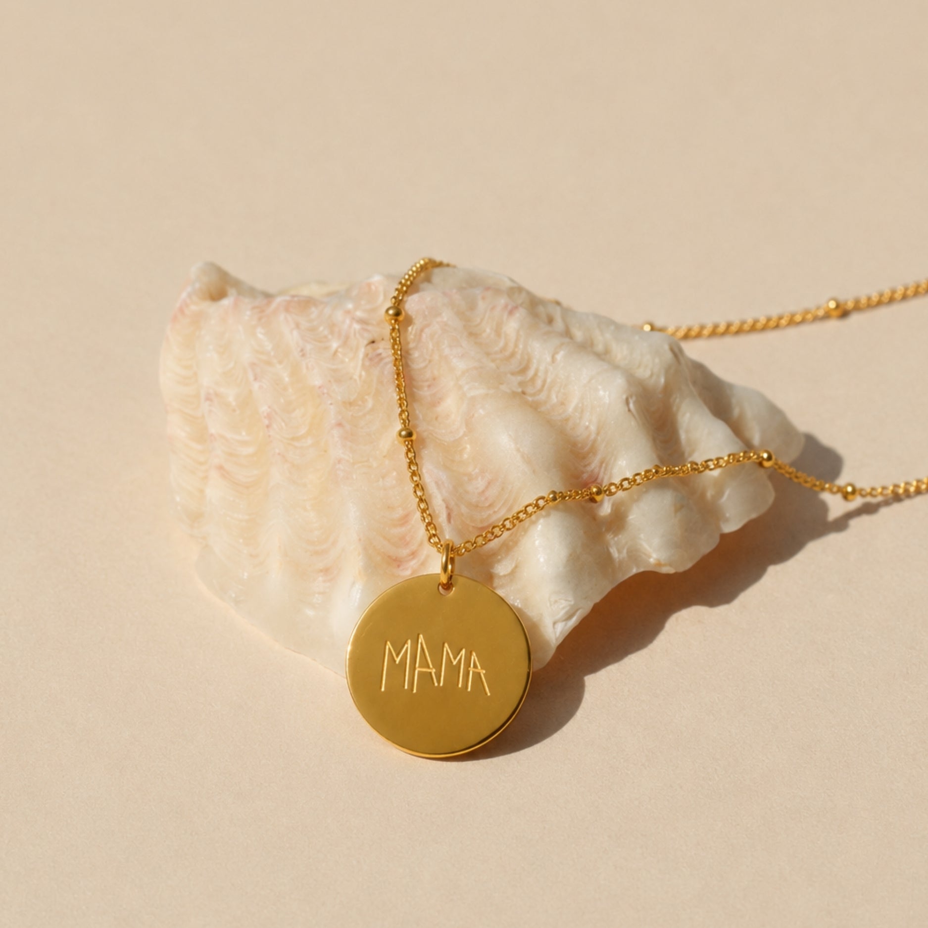 Athena Drawing Disc Necklace