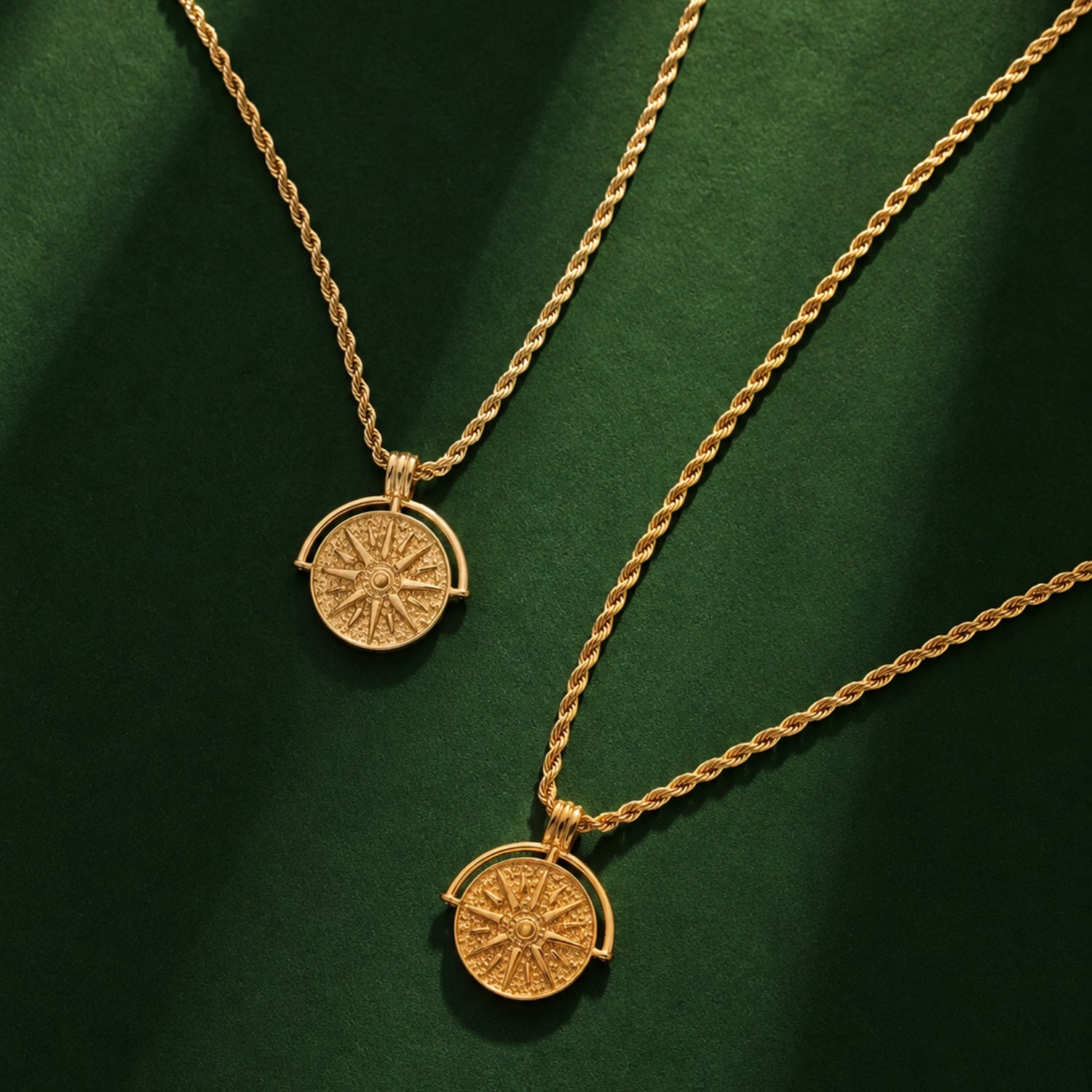 Athena Golden Sun Necklace