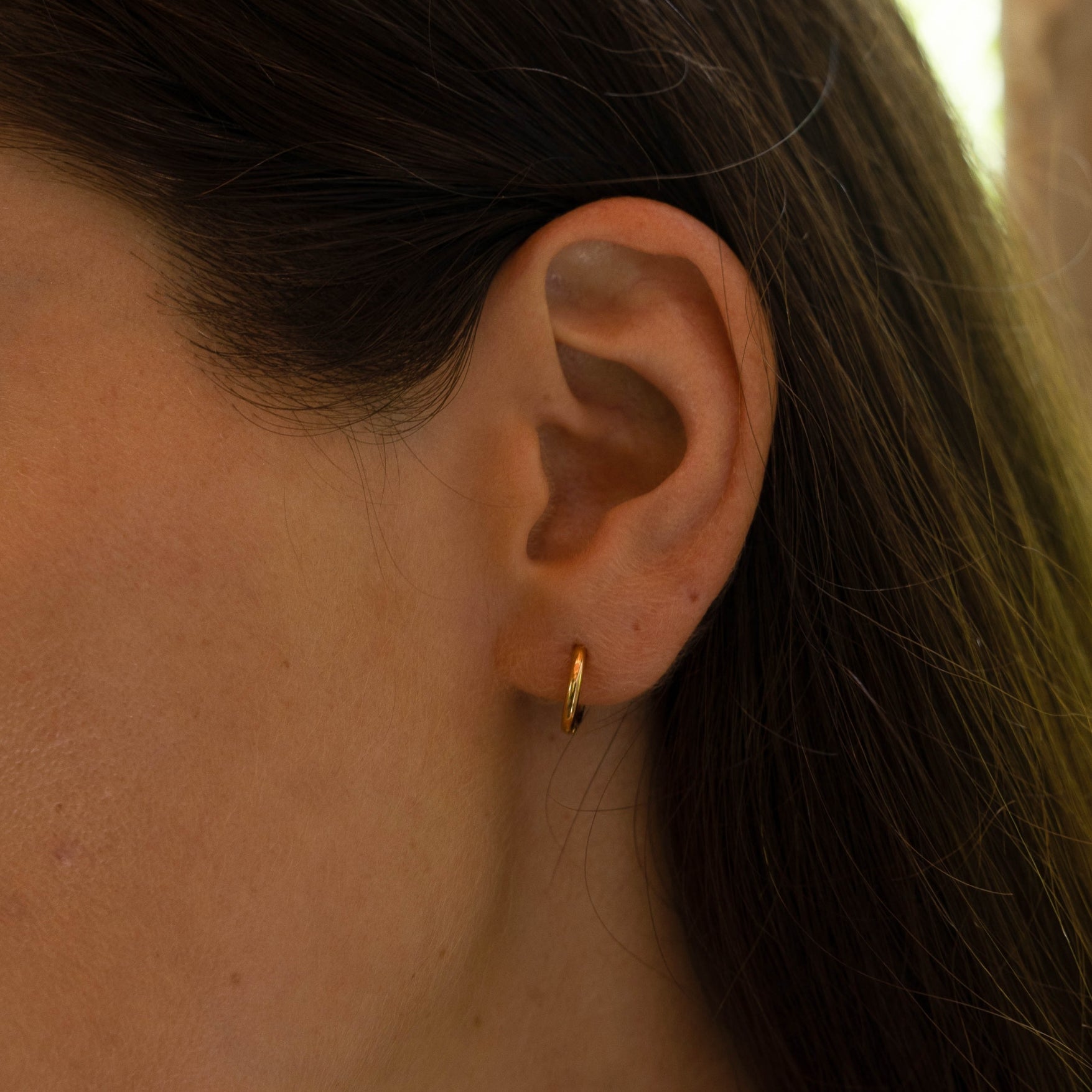 Athena Tiny Huggie Hoops
