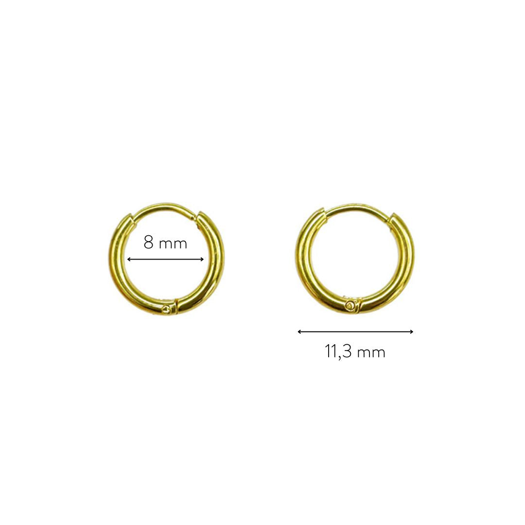 Athena Tiny Huggie Hoops