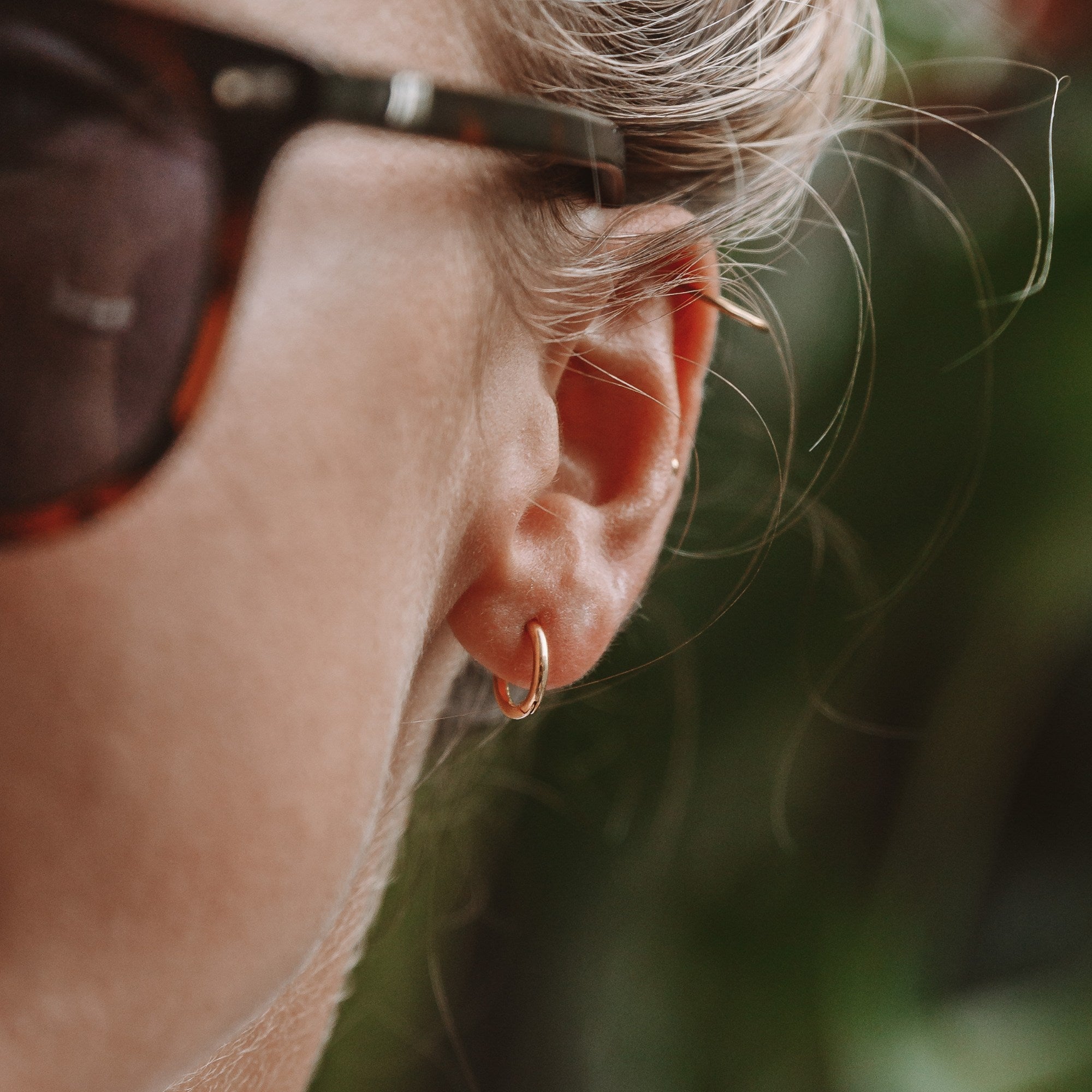 Athena Tiny Huggie Hoops