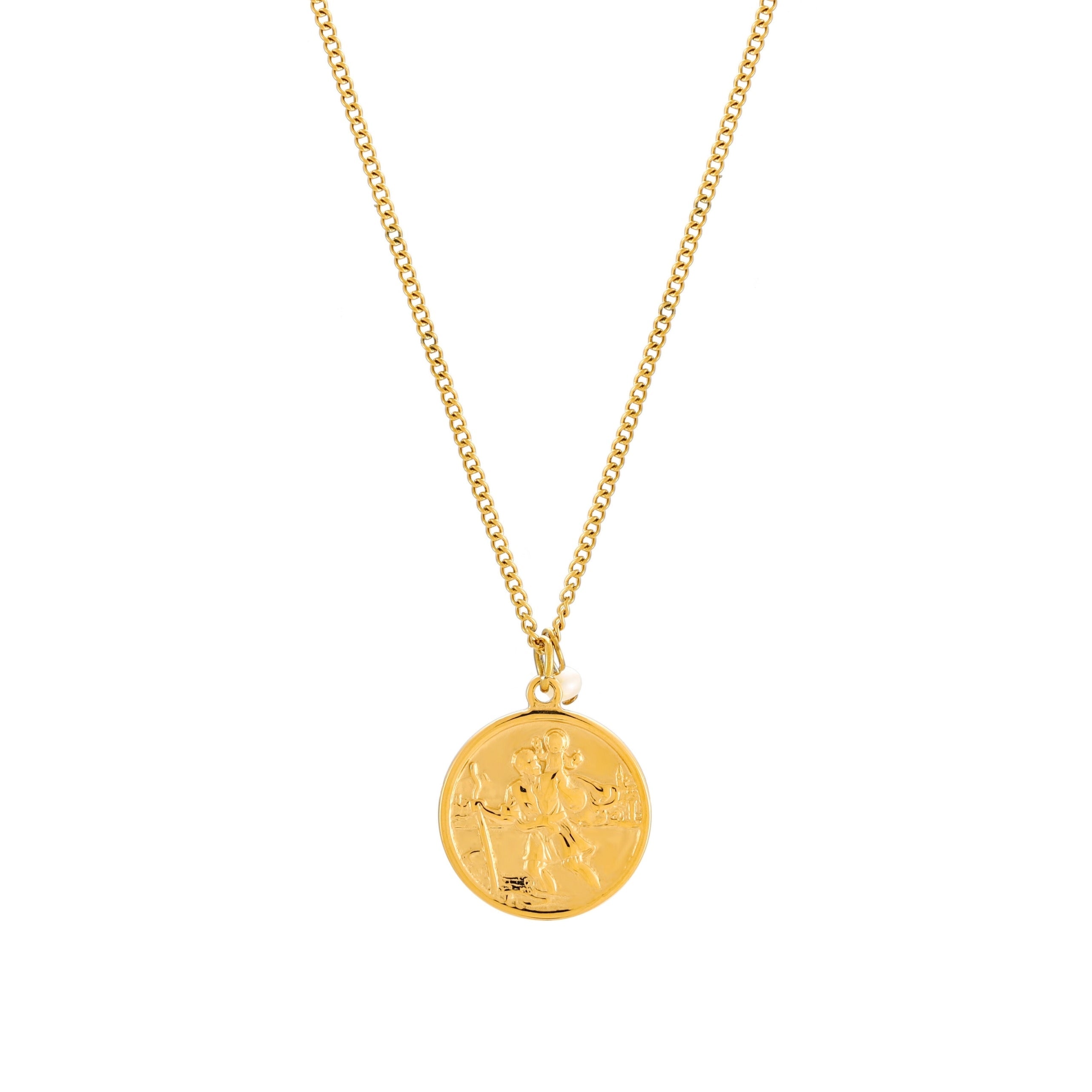 Athena St.Christopher Necklace