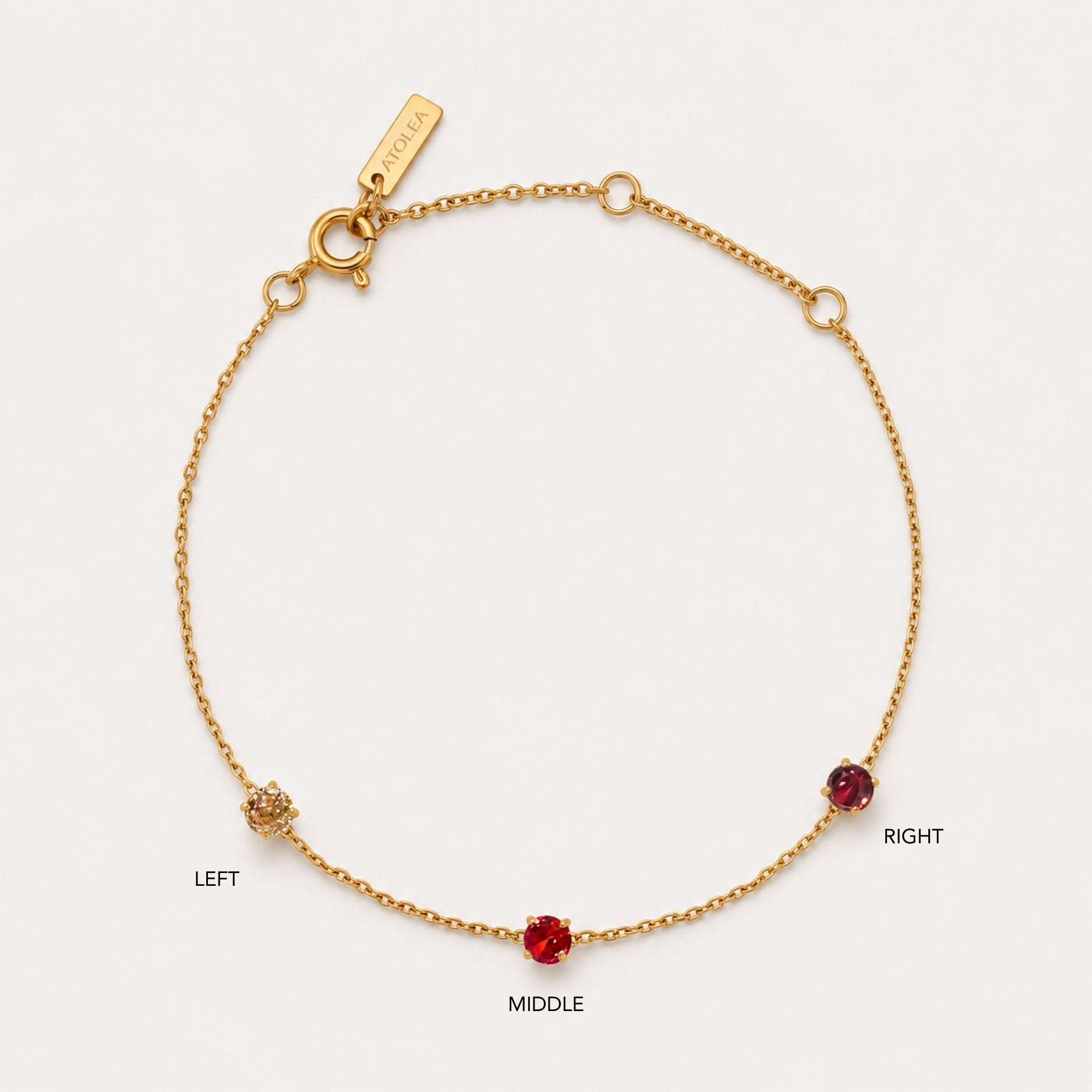 Athena Custom Birthstone Bracelet