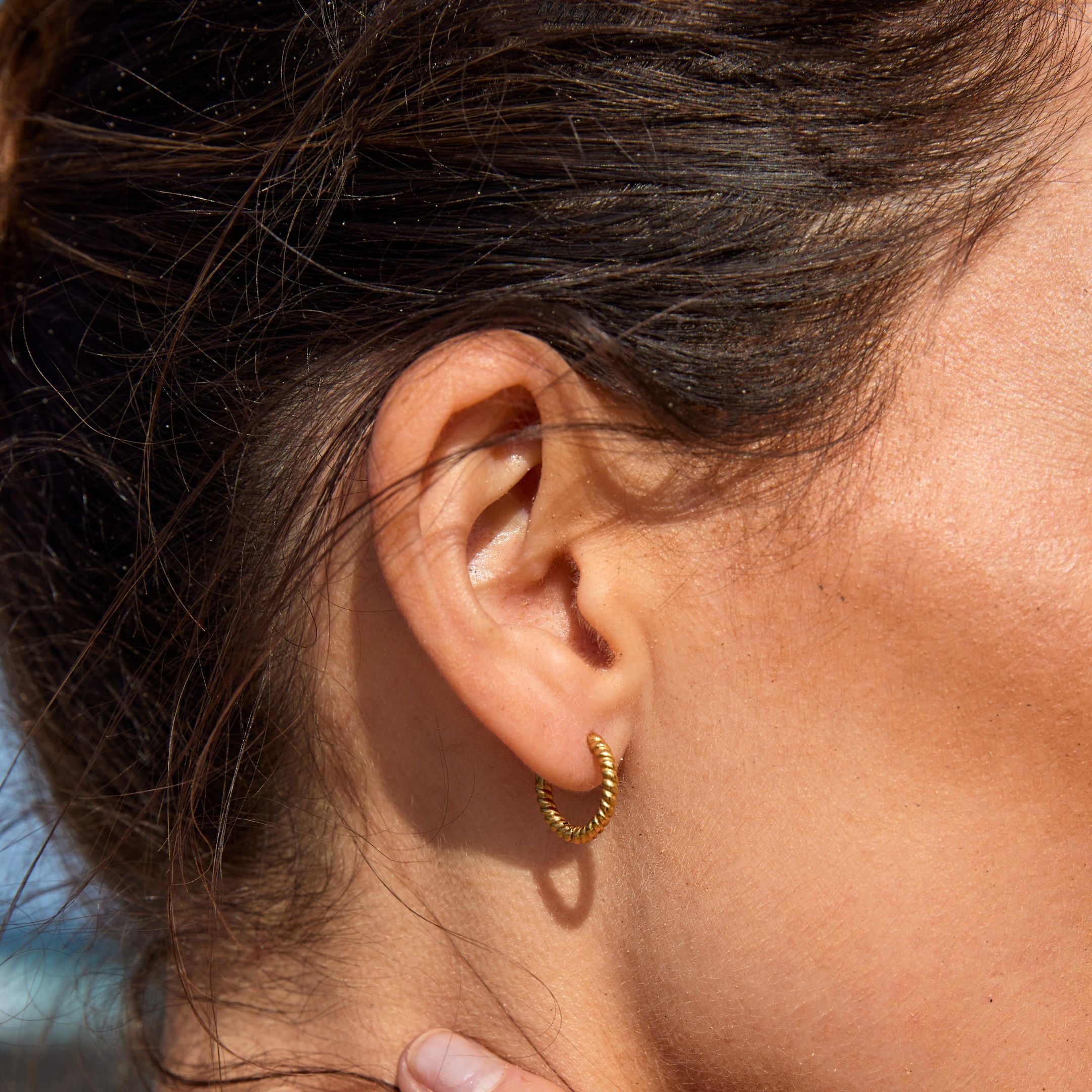 Athena Twisted Hoops Earrings
