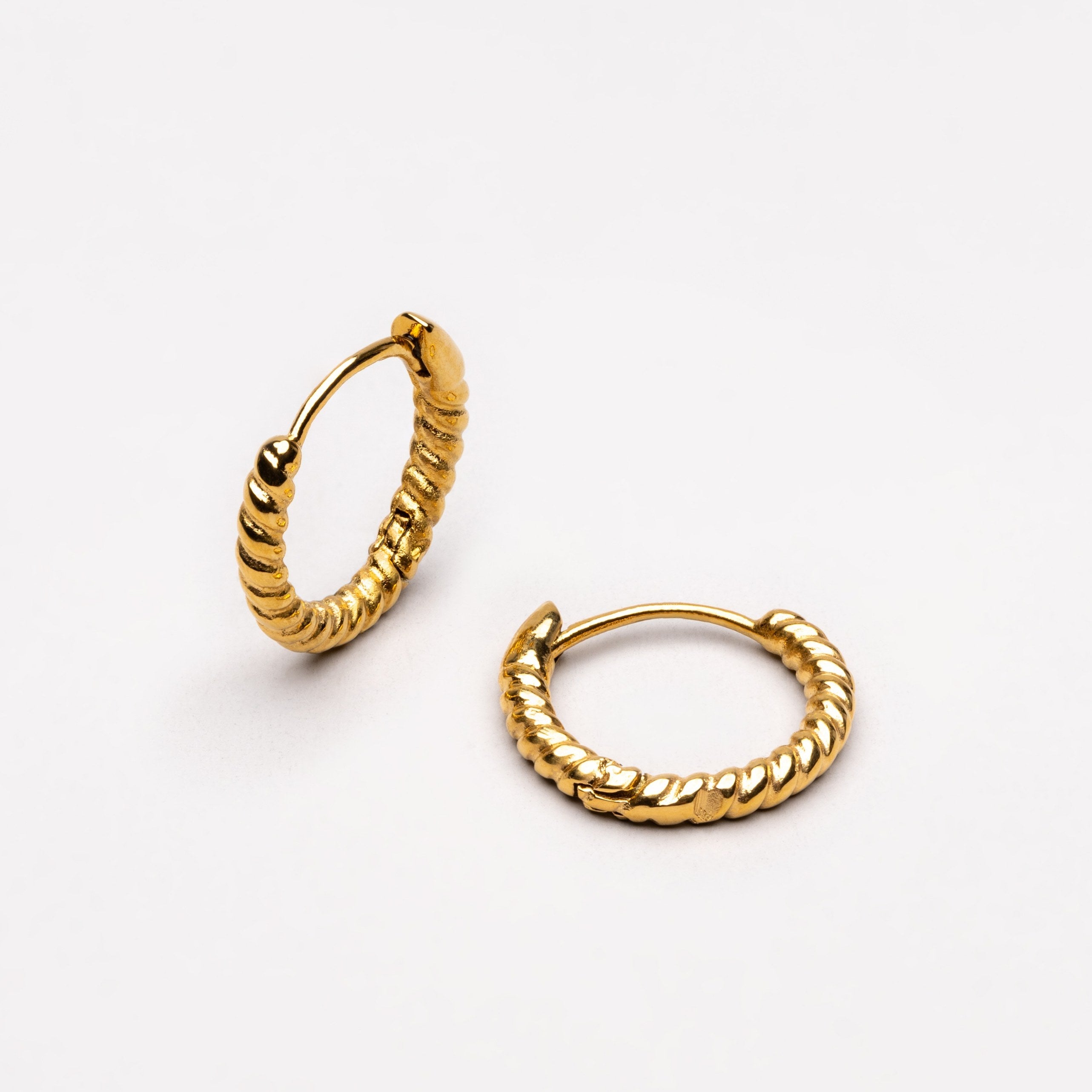 Athena Twisted Hoops Earrings