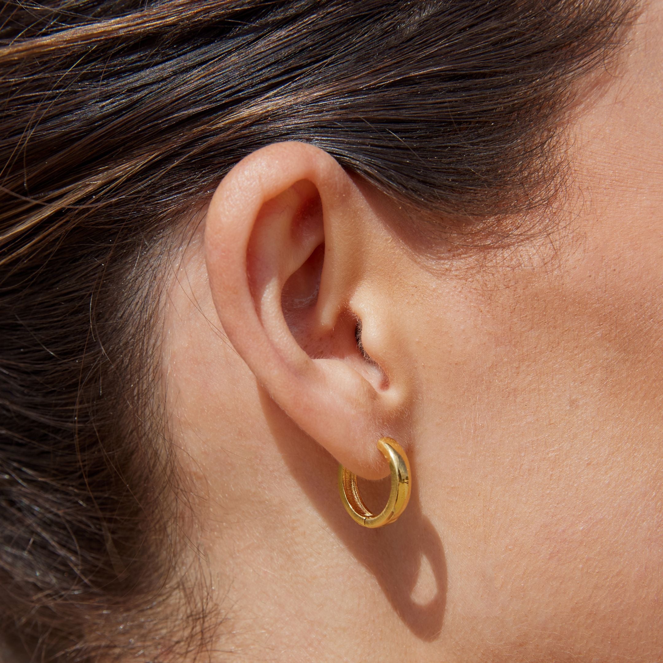 Athena Bold Huggie Hoops