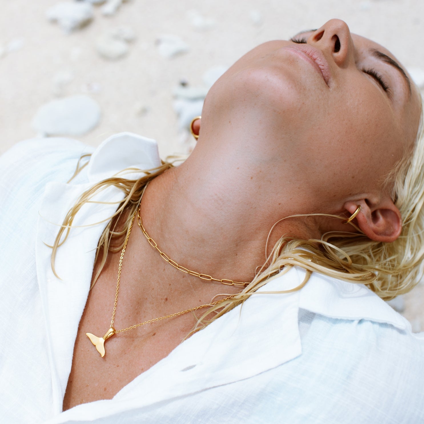 Athena Whale Tail Necklace