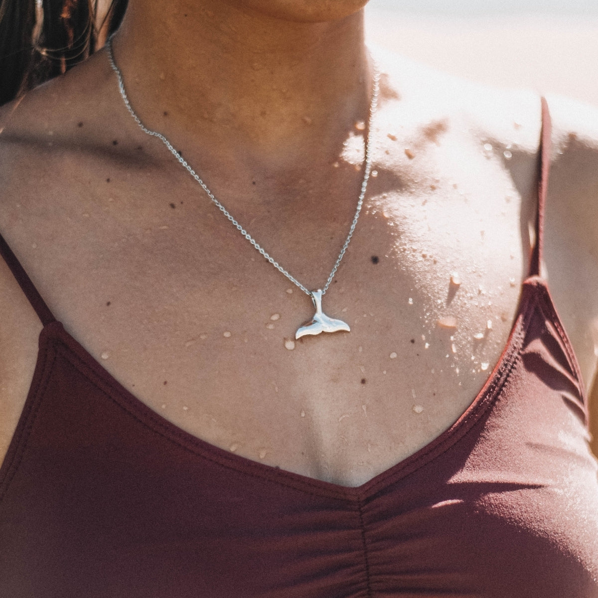 Athena Whale Tail Necklace