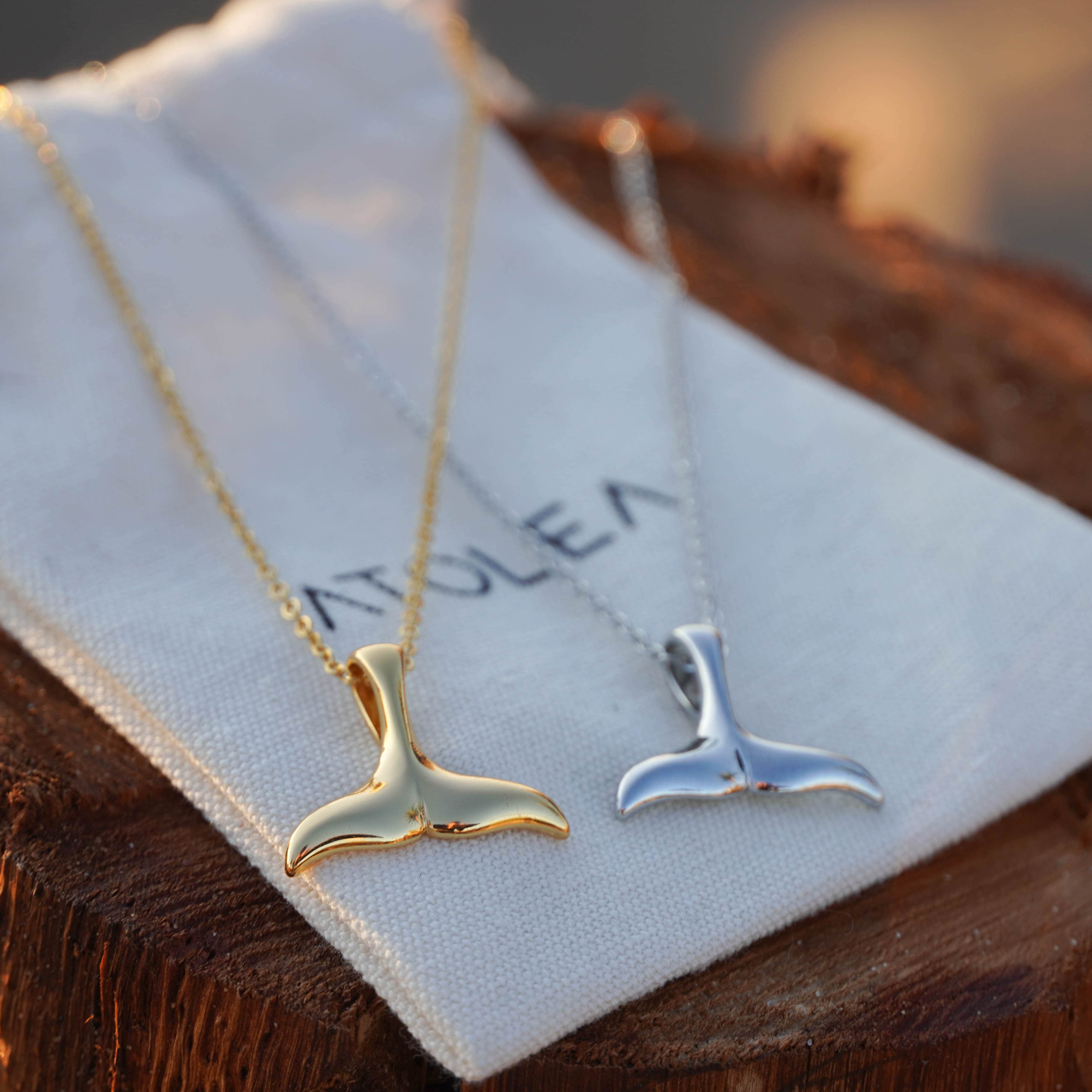 Athena Whale Tail Necklace