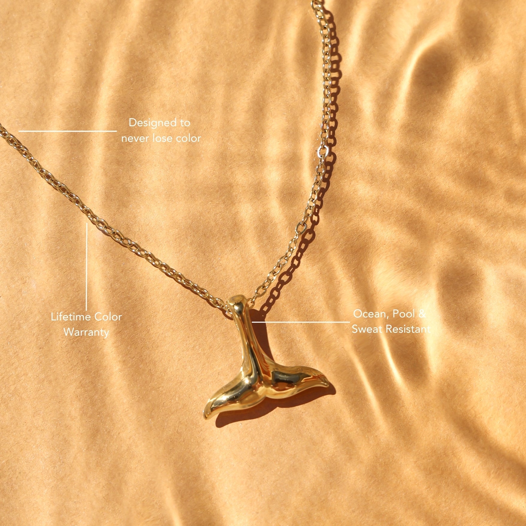 Athena Whale Tail Necklace
