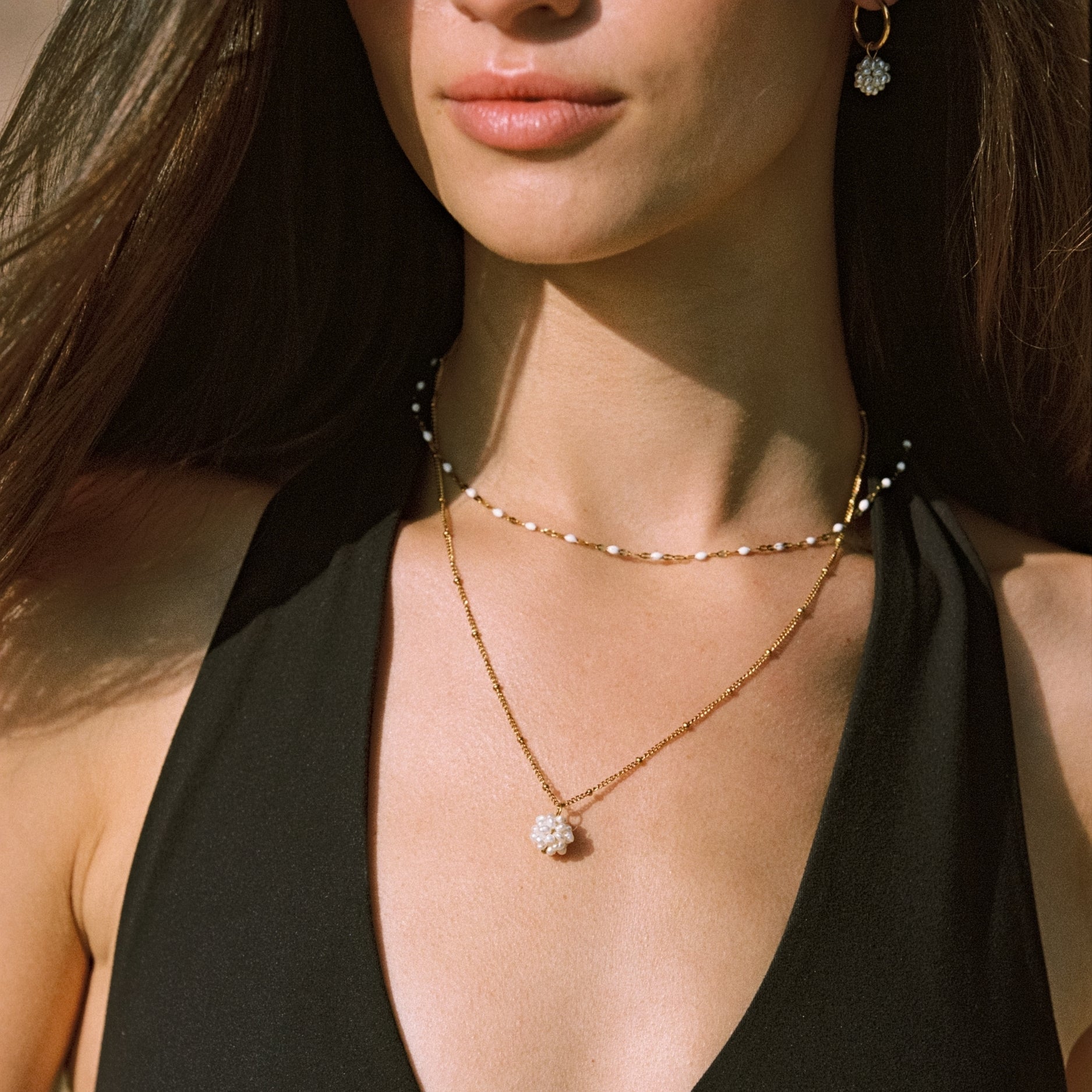 Athena White Dainty Choker