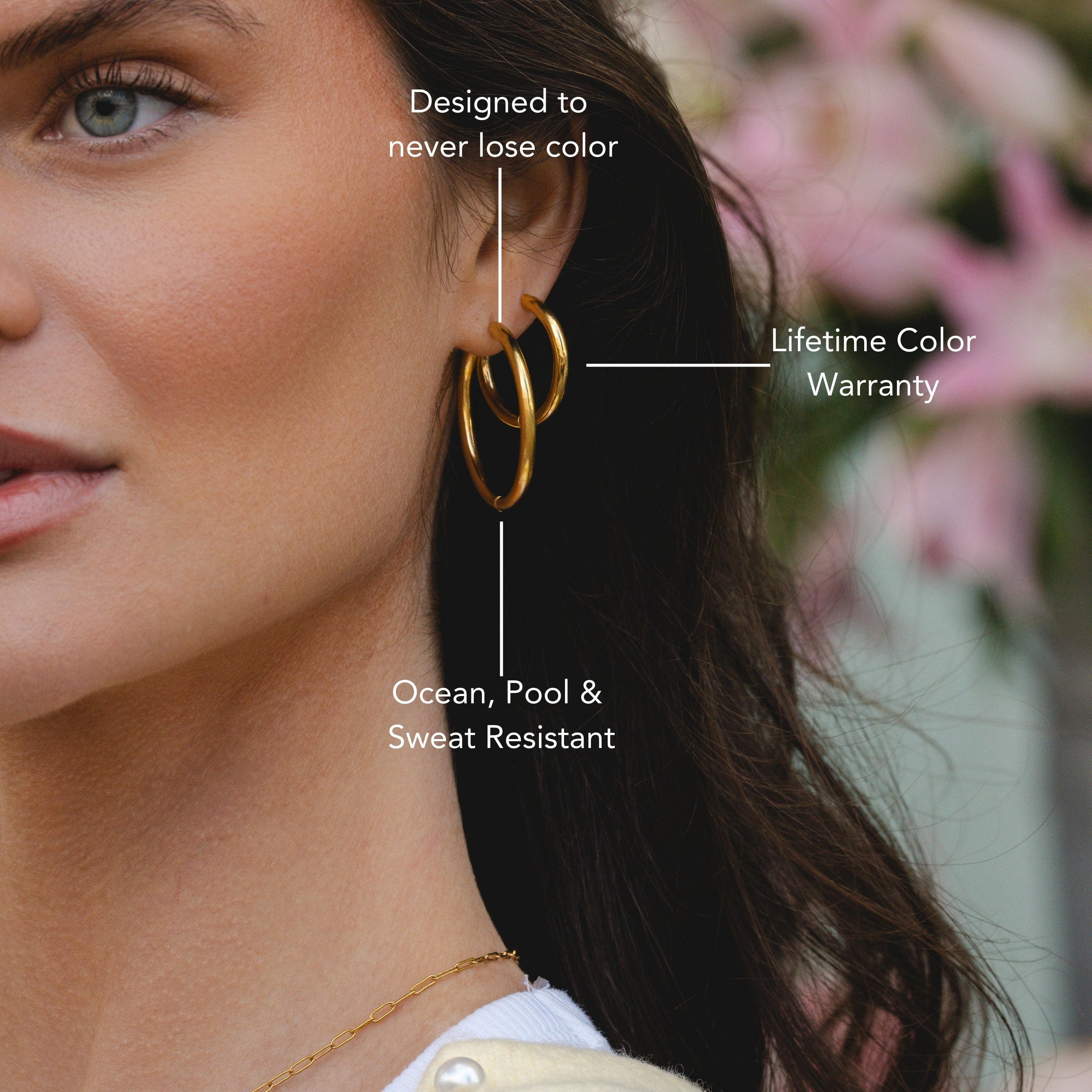 Athena Thick Hoop Earrings