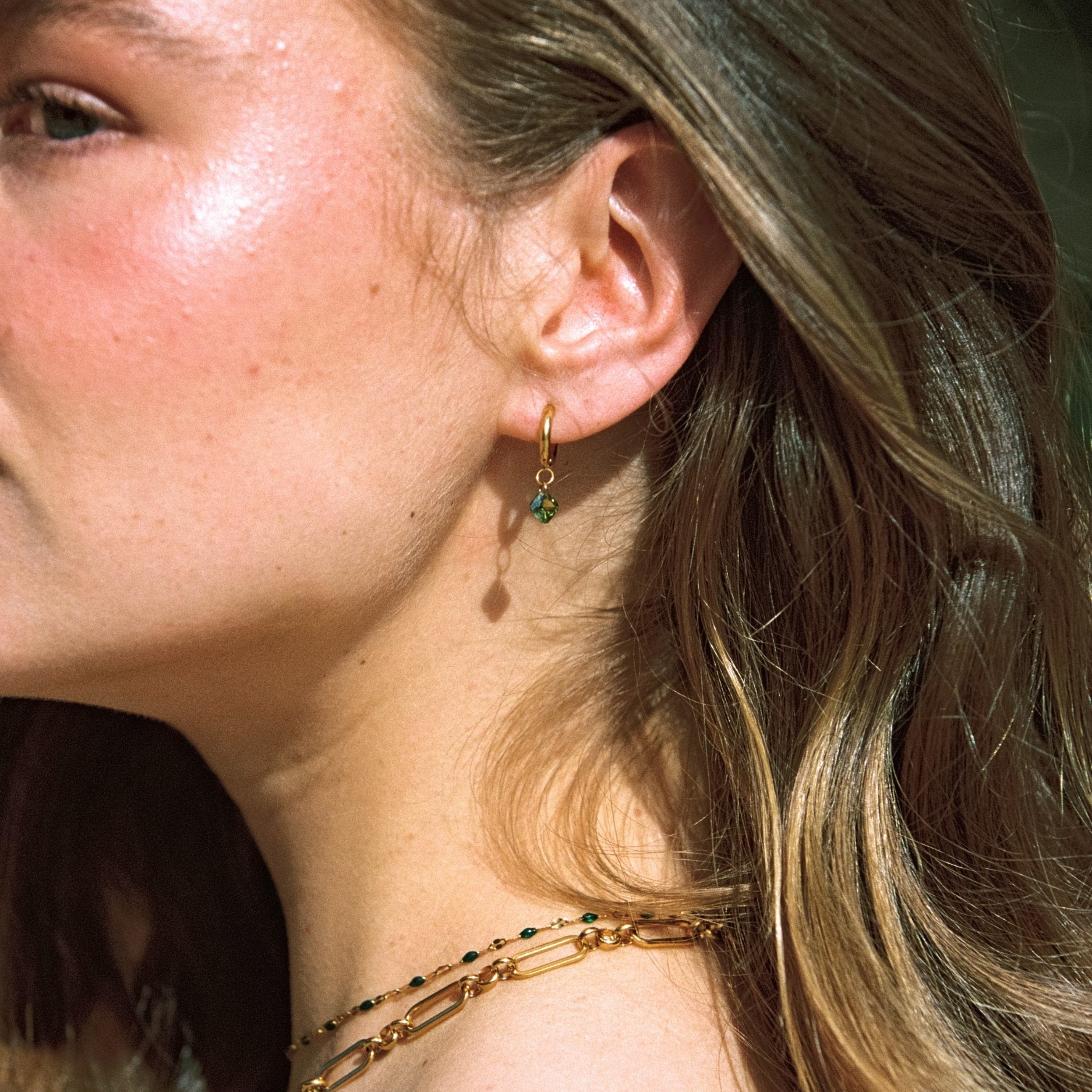 Athena Lime Hoops