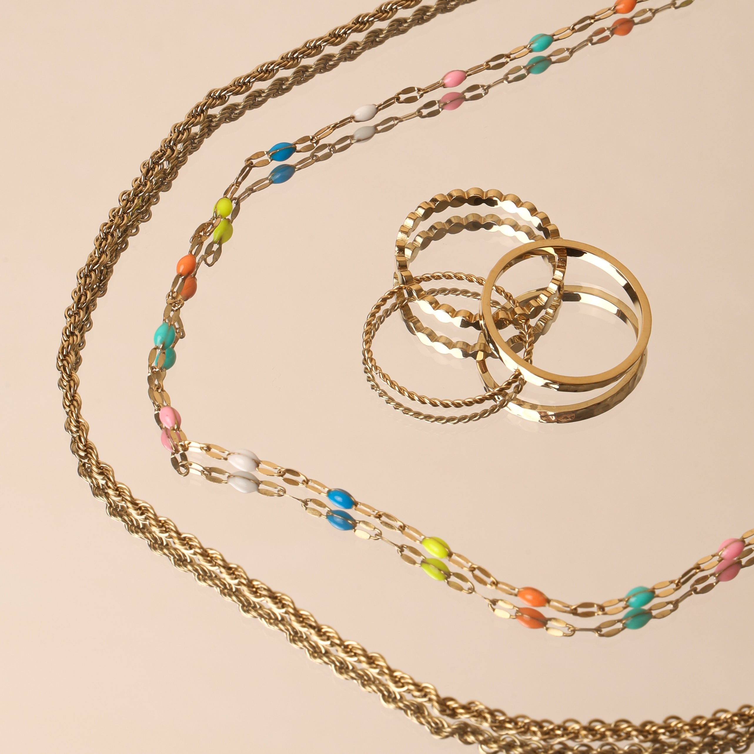 Athena Rainbow Dainty Choker