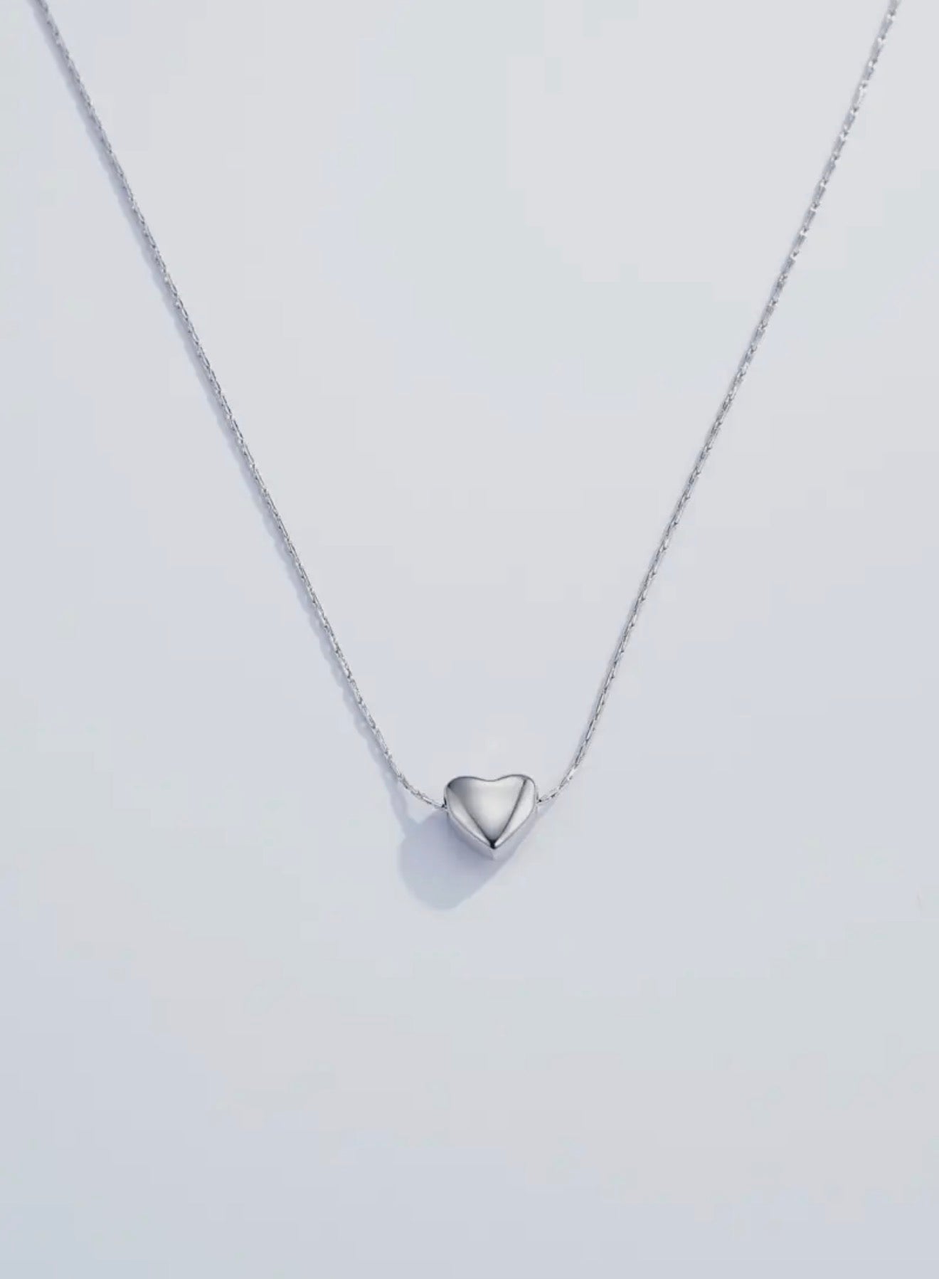 Colar Heart prateado