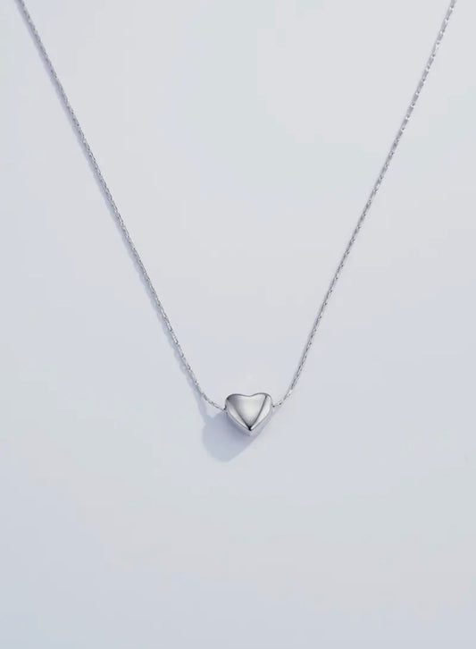 Colar Heart prateado