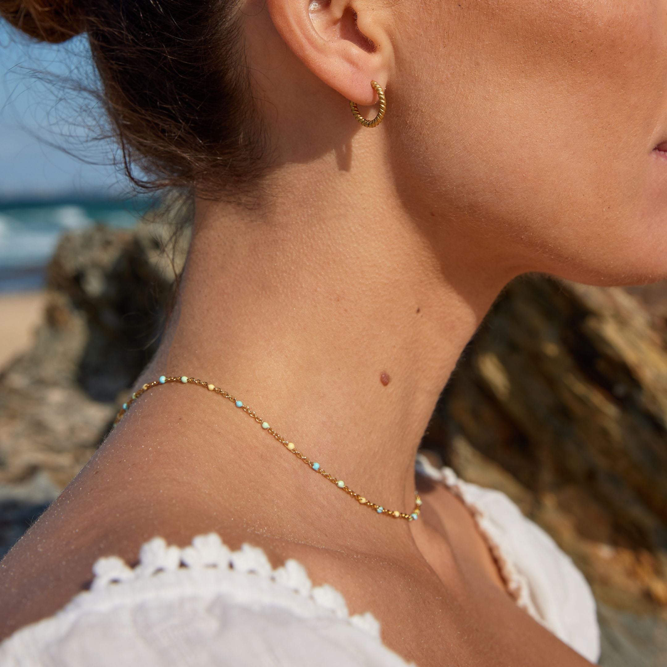Athena Twisted Hoops Earrings
