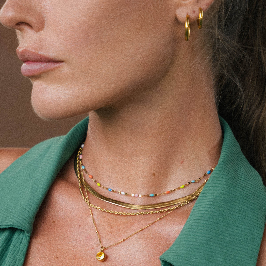 Athena Rainbow Dainty Choker