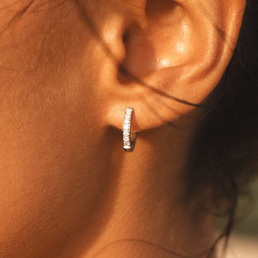 Athena Tiny Gold Hoop Earrings