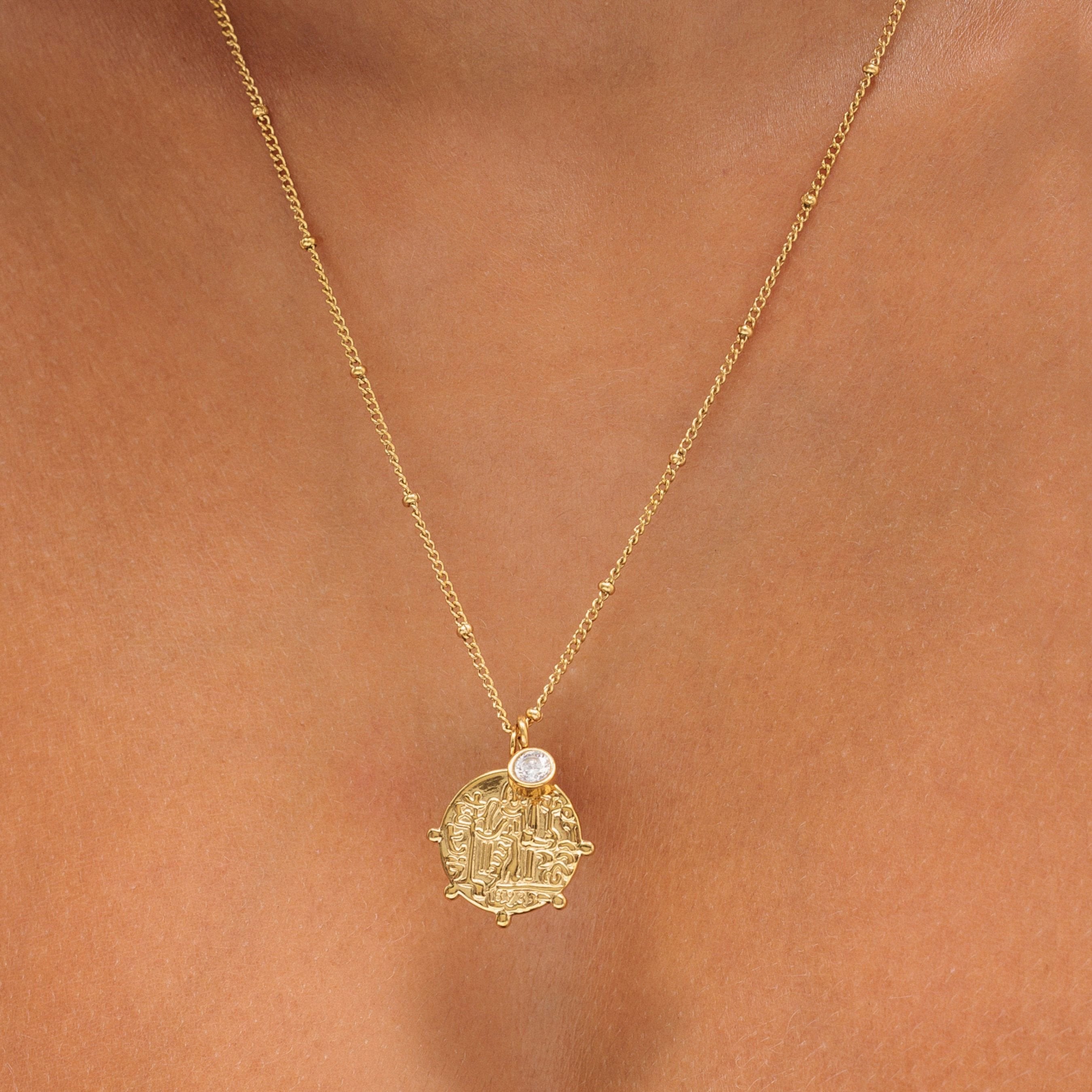 Athena "Athena" Greek Medallion Necklace