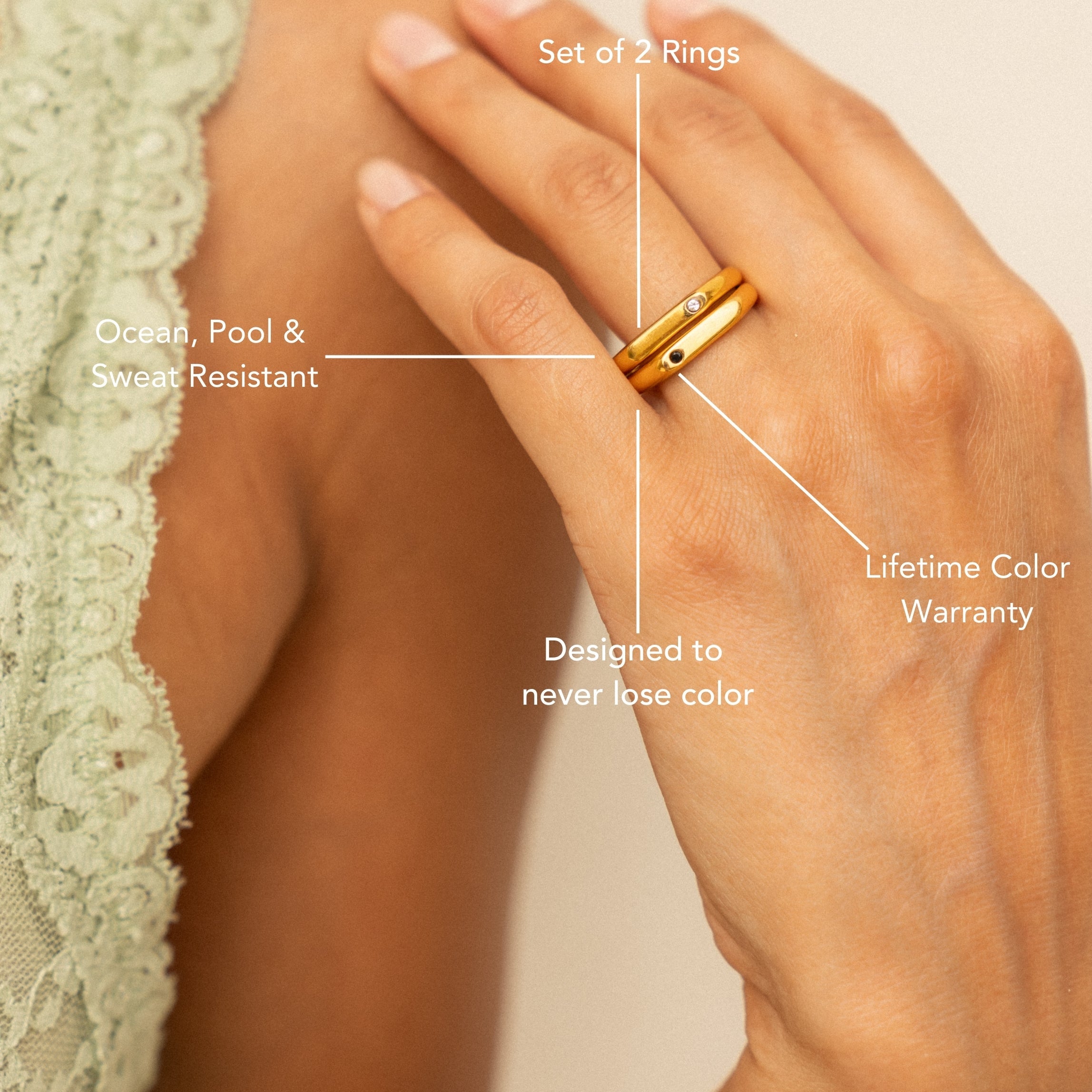 Athena “Best Friends” Rings Set