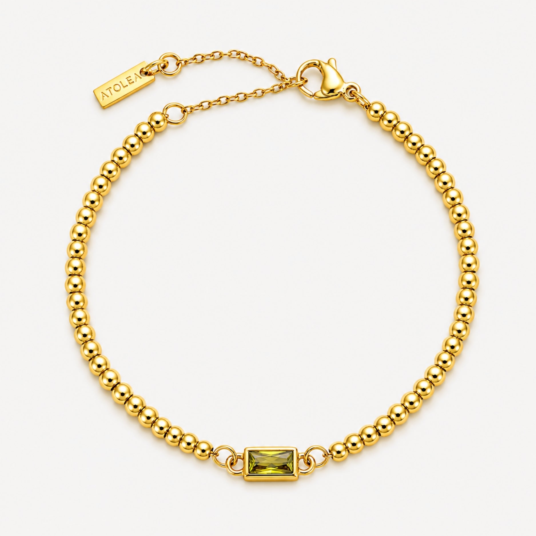 Athena Beaded Birthstone Bracelet