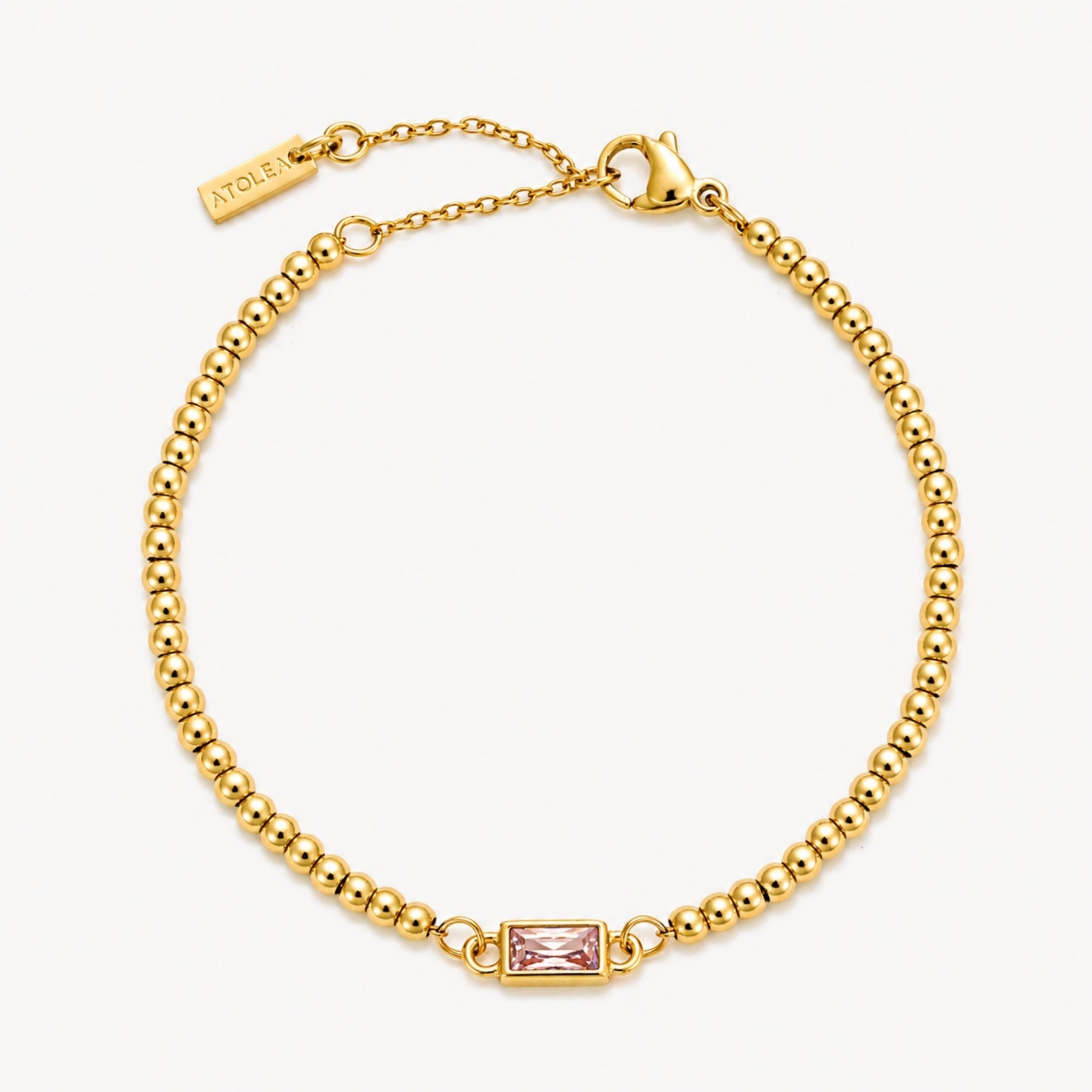 Athena Beaded Birthstone Bracelet