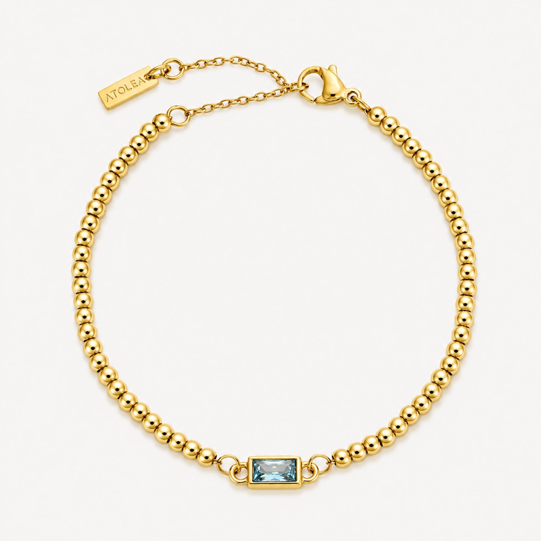 Athena Beaded Birthstone Bracelet